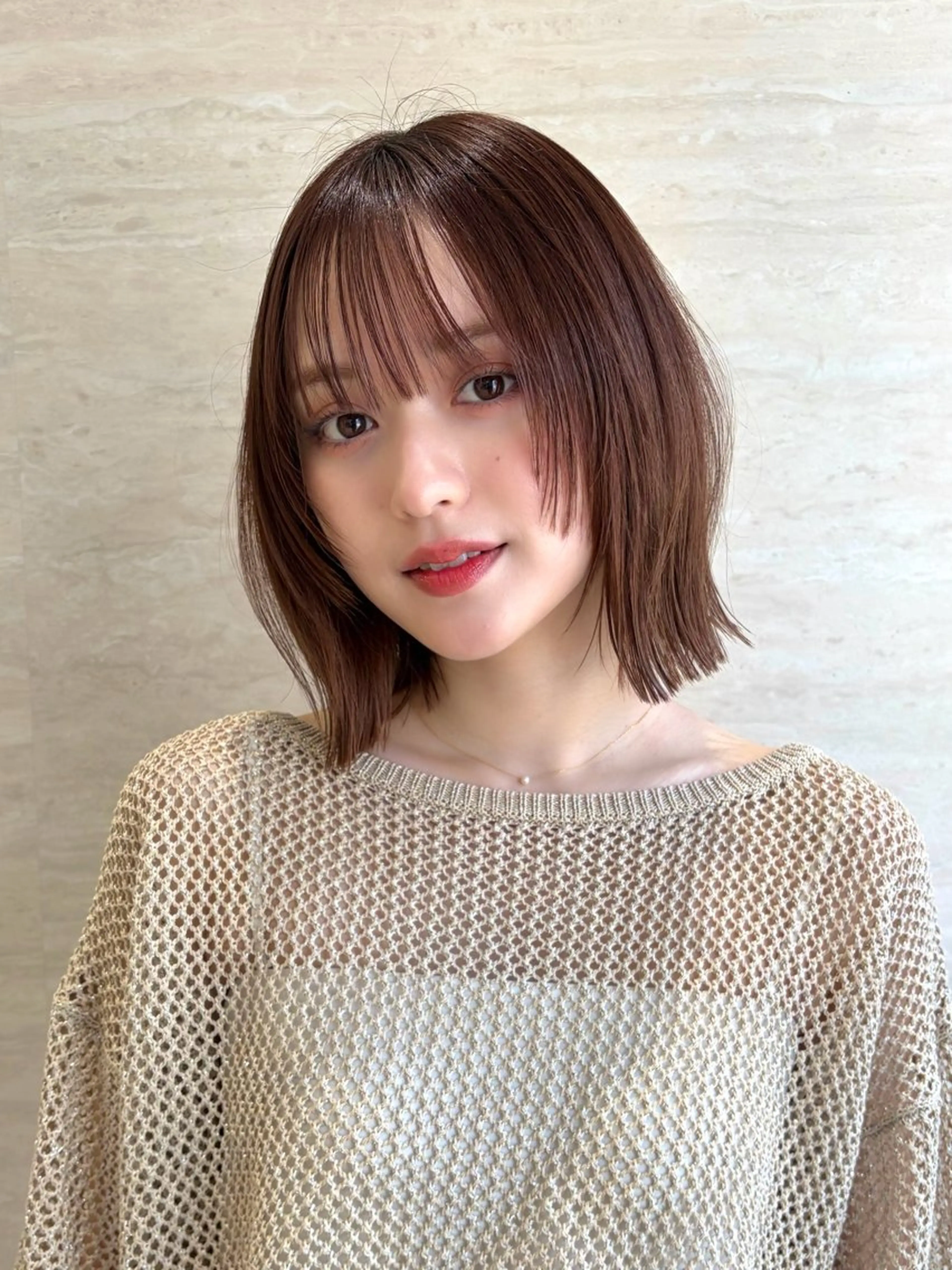 ショート カラー 透明感カラー 似合わせカット カット 韓国/タッセルボブ /レイヤーボブのヘアスタイル