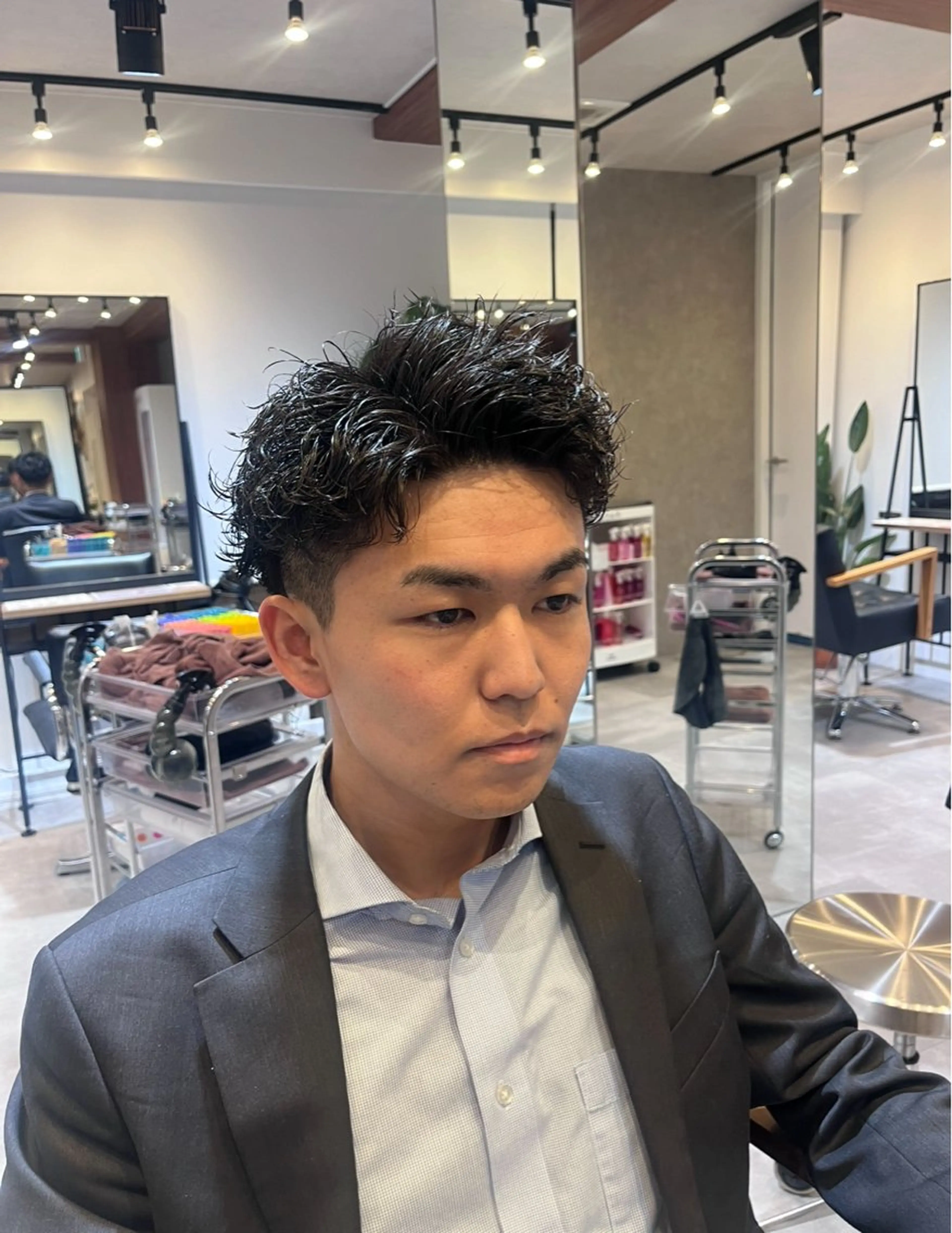 ショート パーマ メンズ カット パーマ fifth/シン🌿 透明感カラー/パーマのヘアスタイル