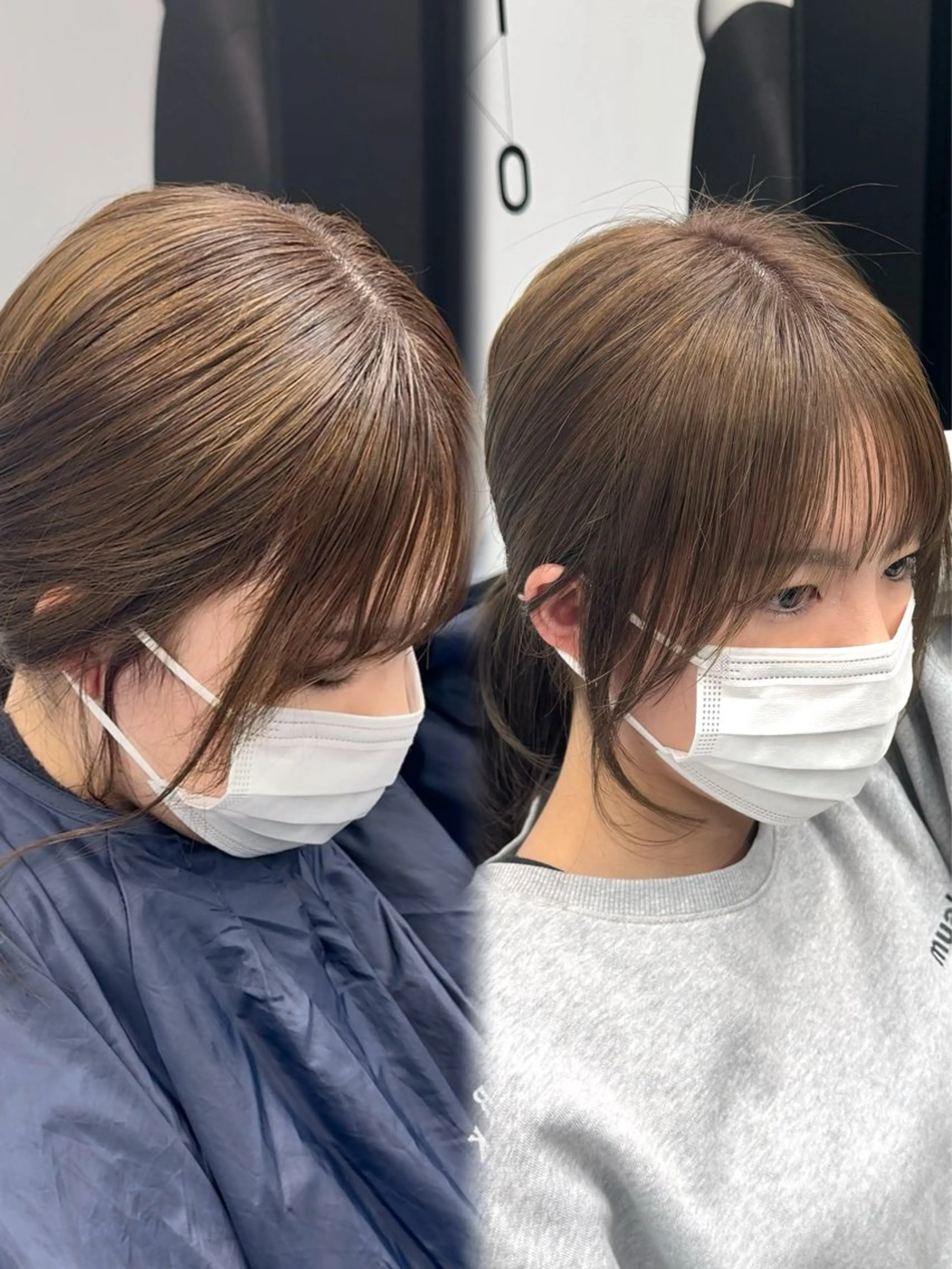 ミディアム カラー 新宿/顔周りカット/ レイヤー/がっきーのヘアスタイル