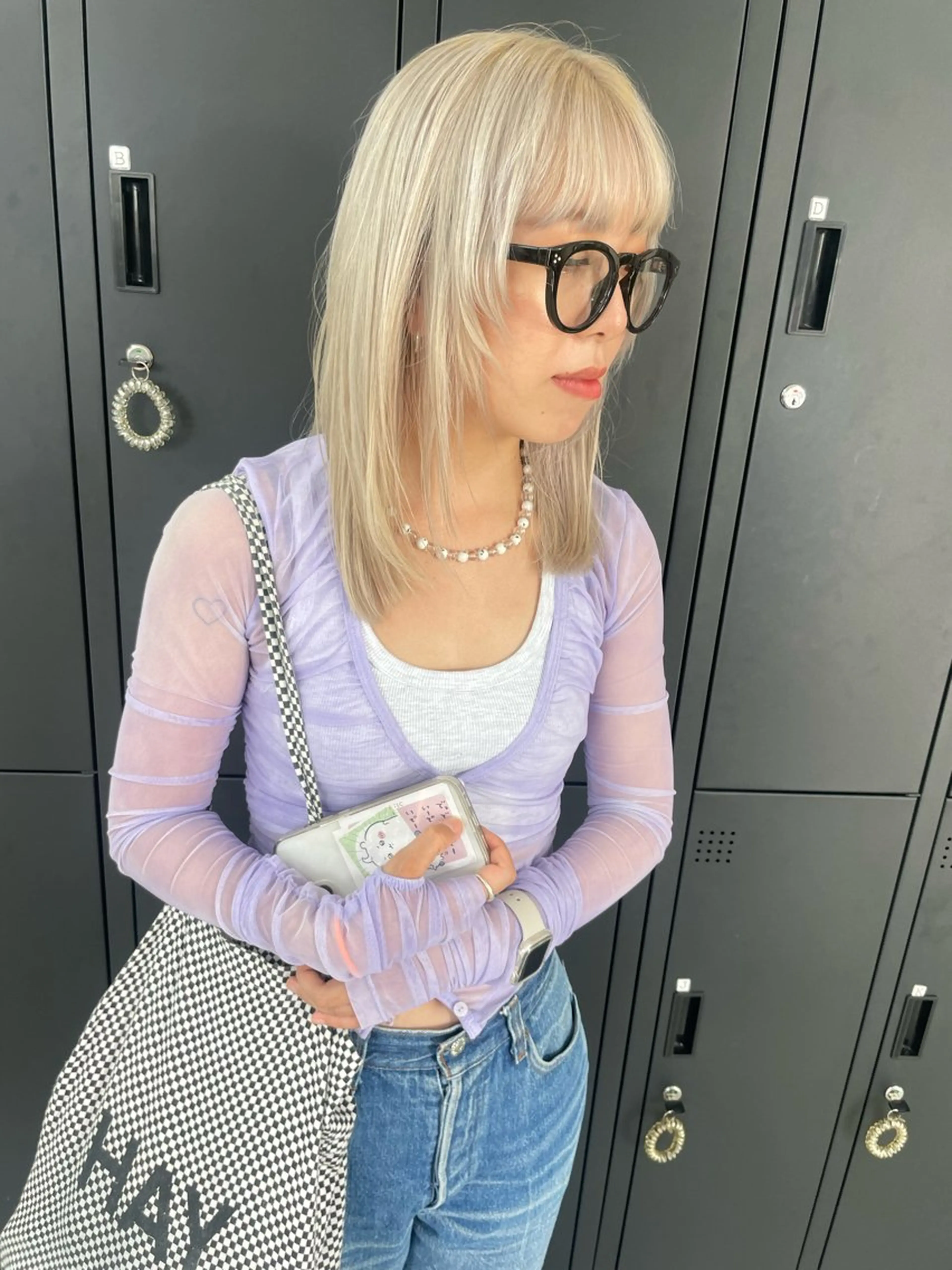 セミロング カット ヘアカラー トリートメント カラー職人/上川原 雄飛のヘアスタイル