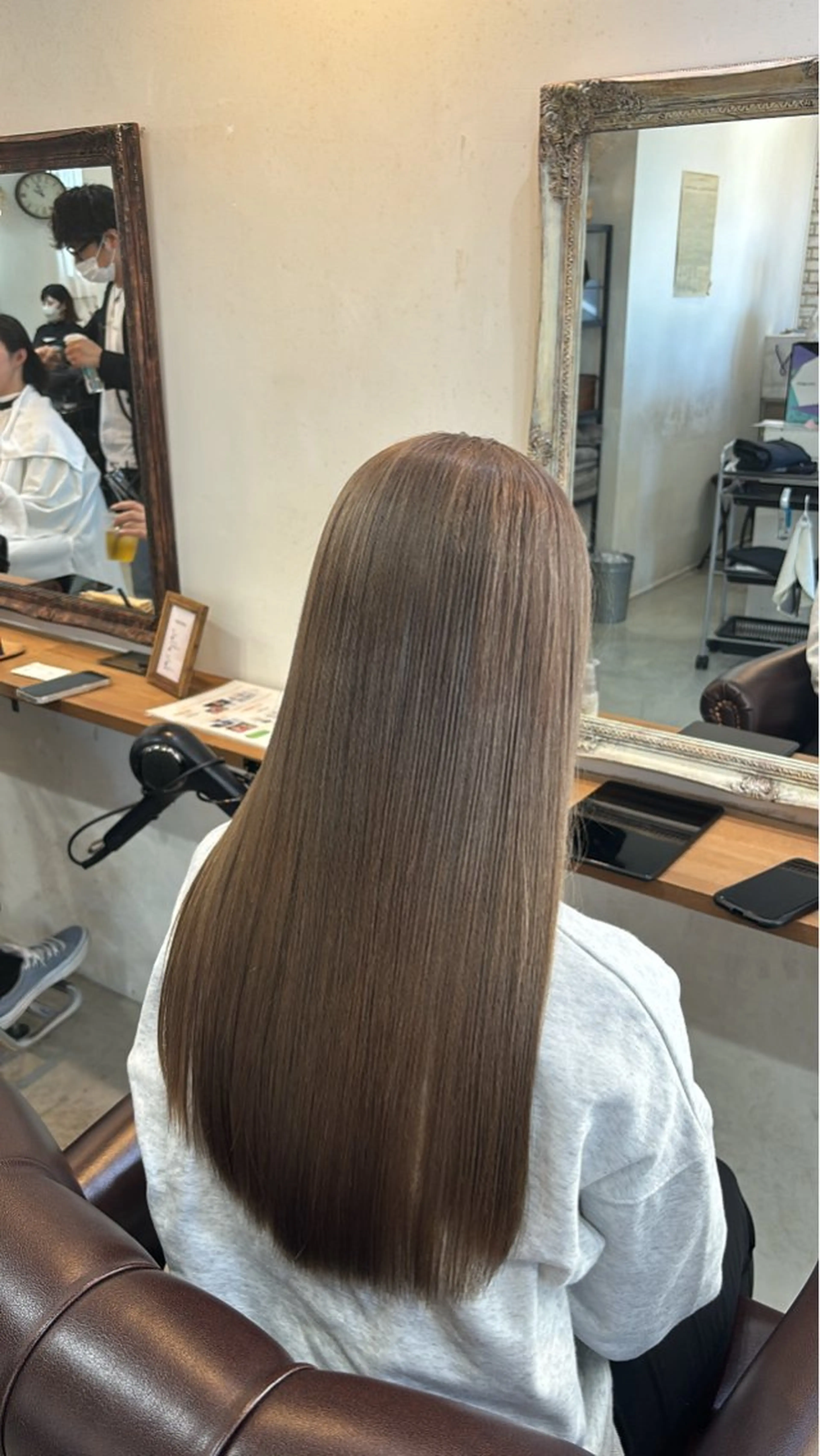 セミロング カット ヘアカラー トリートメント メンズカット＆パーマ 髪質改善/岩元のヘアスタイル