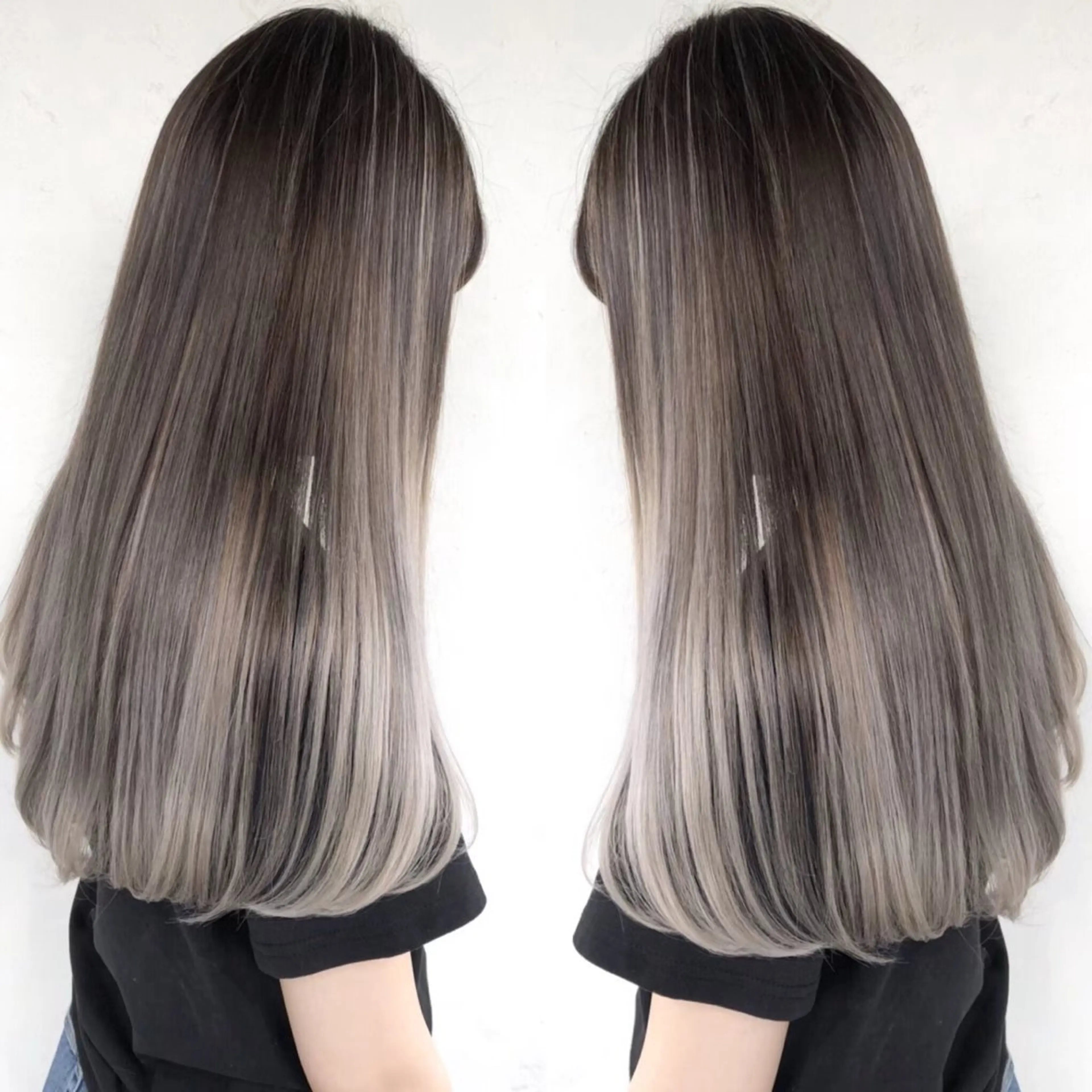 ロング カラー バレイヤージュ レイヤーカット 大内 良斗のヘアスタイル