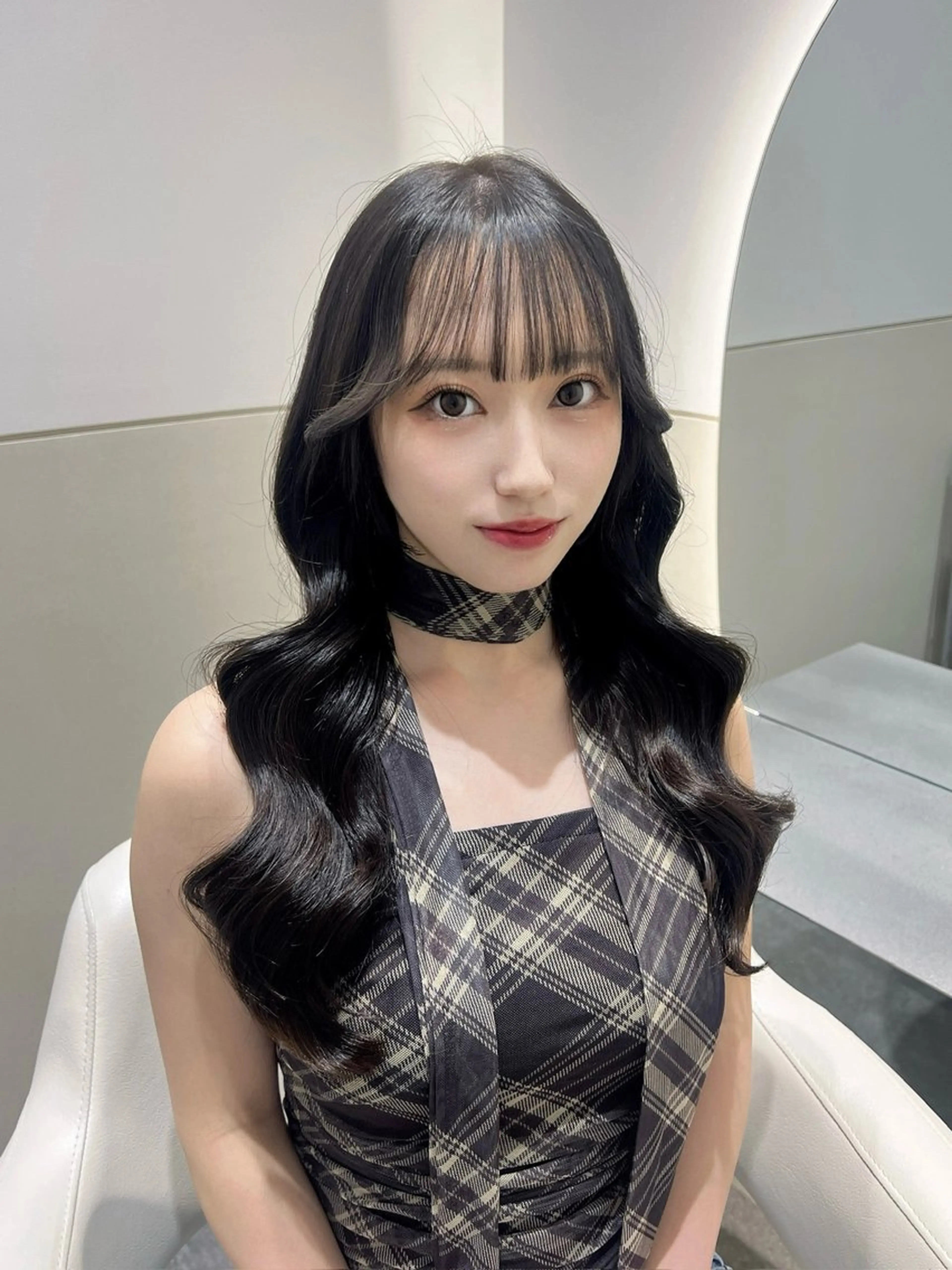 ロング カラー カット ヘアカラー トリートメント 🩷韓国ヘア/ヨシン モリ🩷Maikaのヘアスタイル