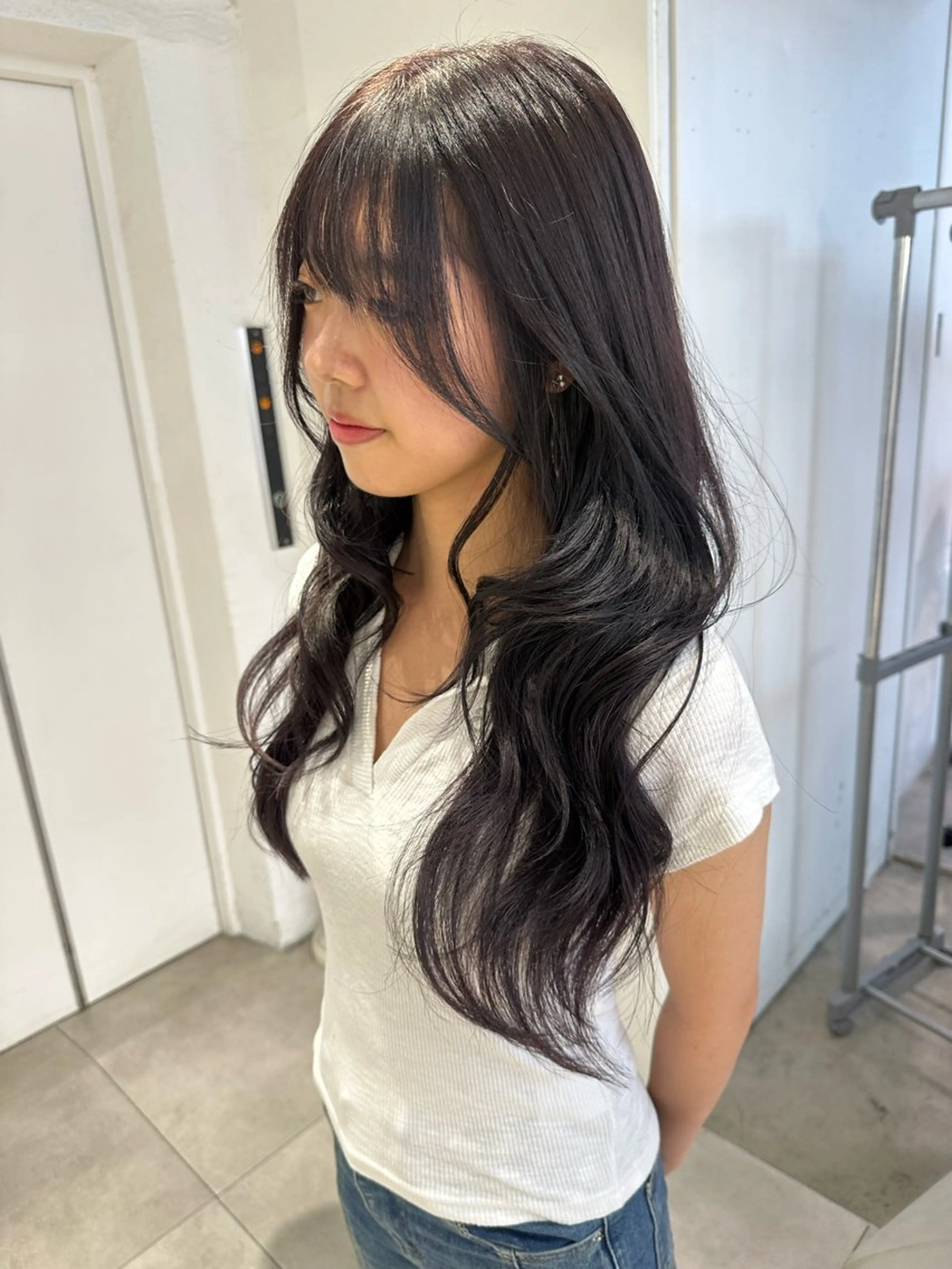 ロング カット ヘアカラー 韓国ヘアメンズ・レデ ィース特化ミクのヘアスタイル