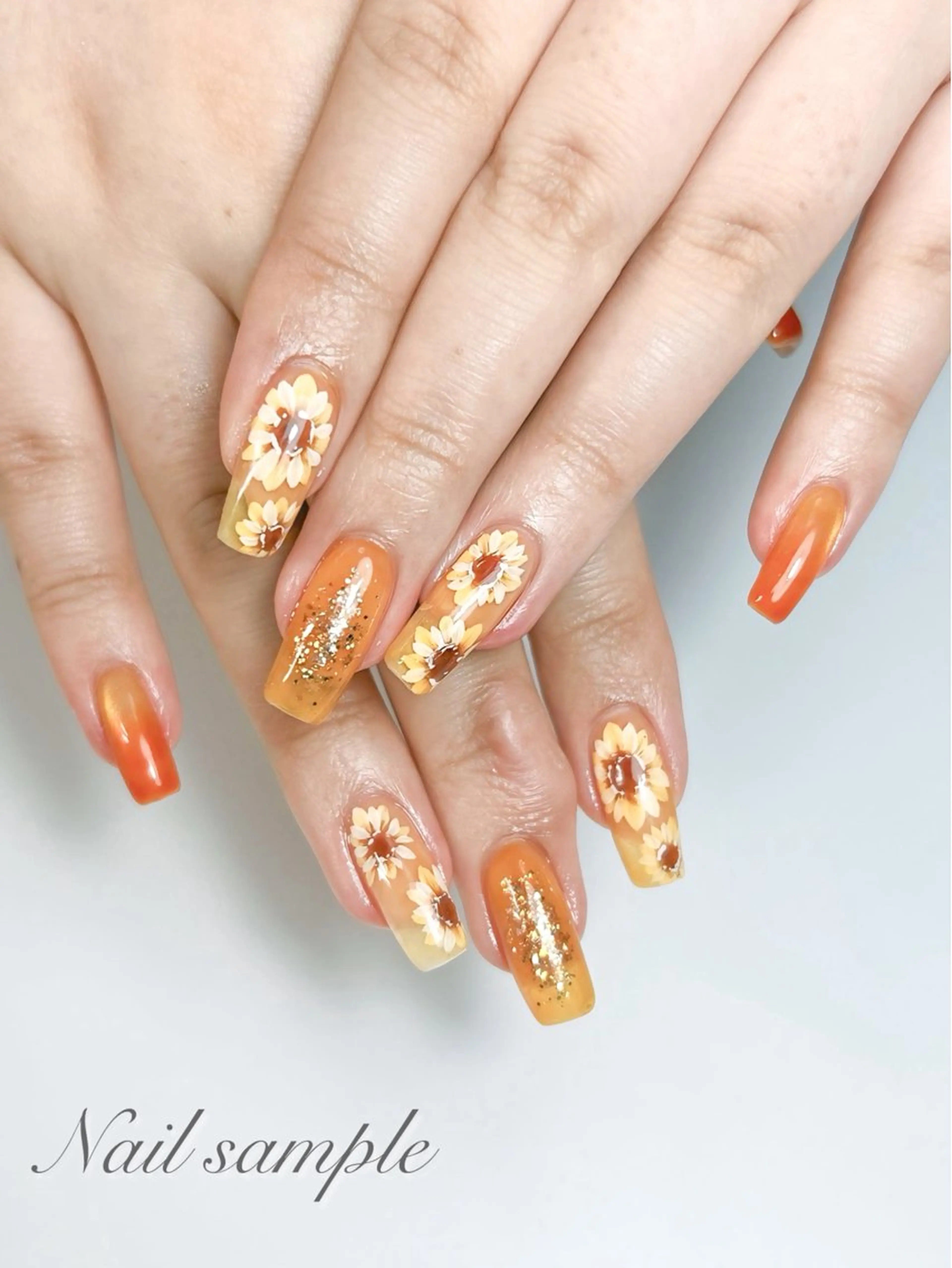 ネイル アートネイル フラワーネイル ジェルネイル 持ち込み 夏ネイル ハンドネイル ハンドケア nail shizukaのネイルデザイン