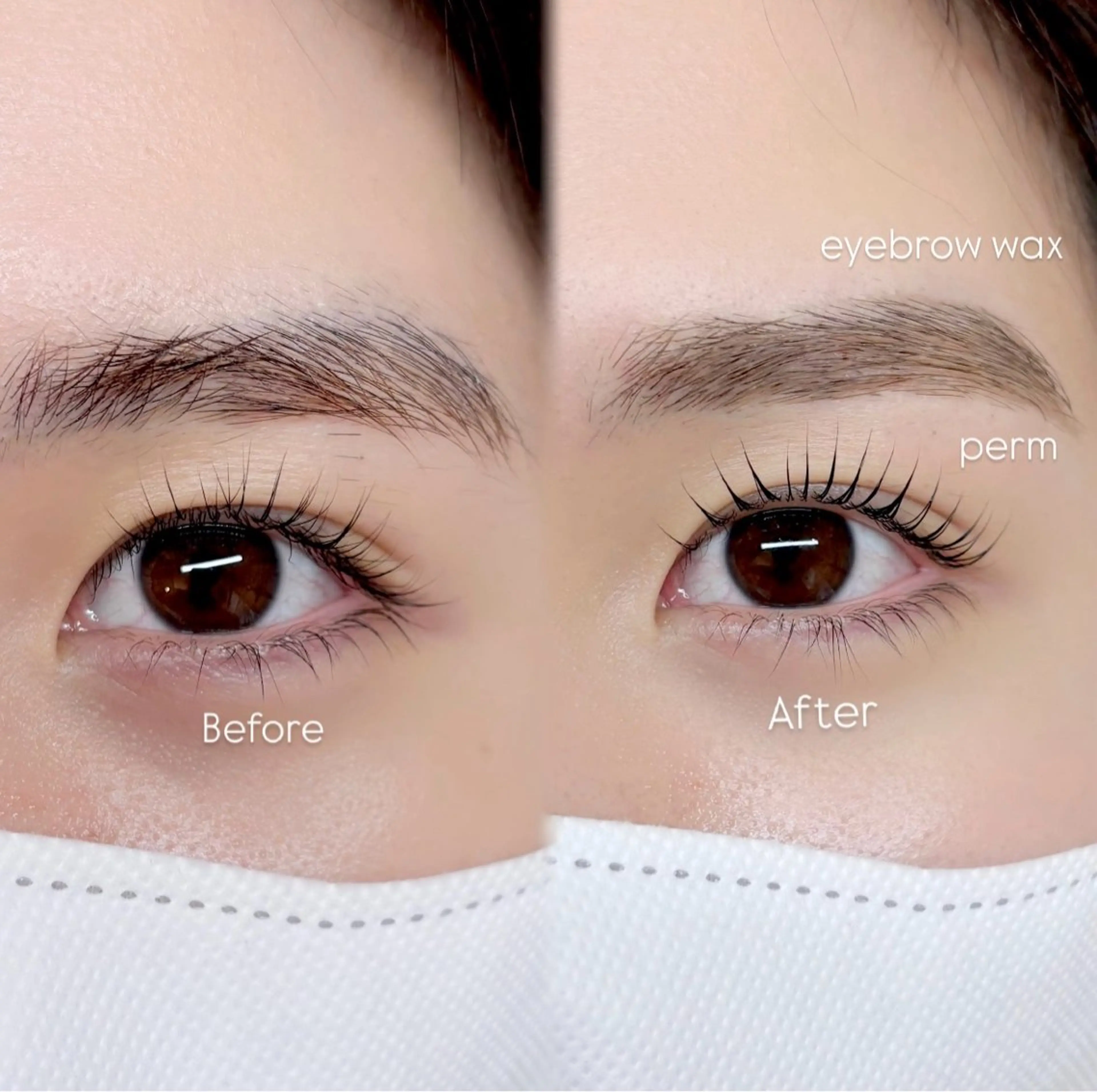 【ミニモ限定価格】🌷上まつげパーマorパリジェンヌ＋眉毛wax/アイブロウスタイリング🌷¥14,300→￥5,500の写真