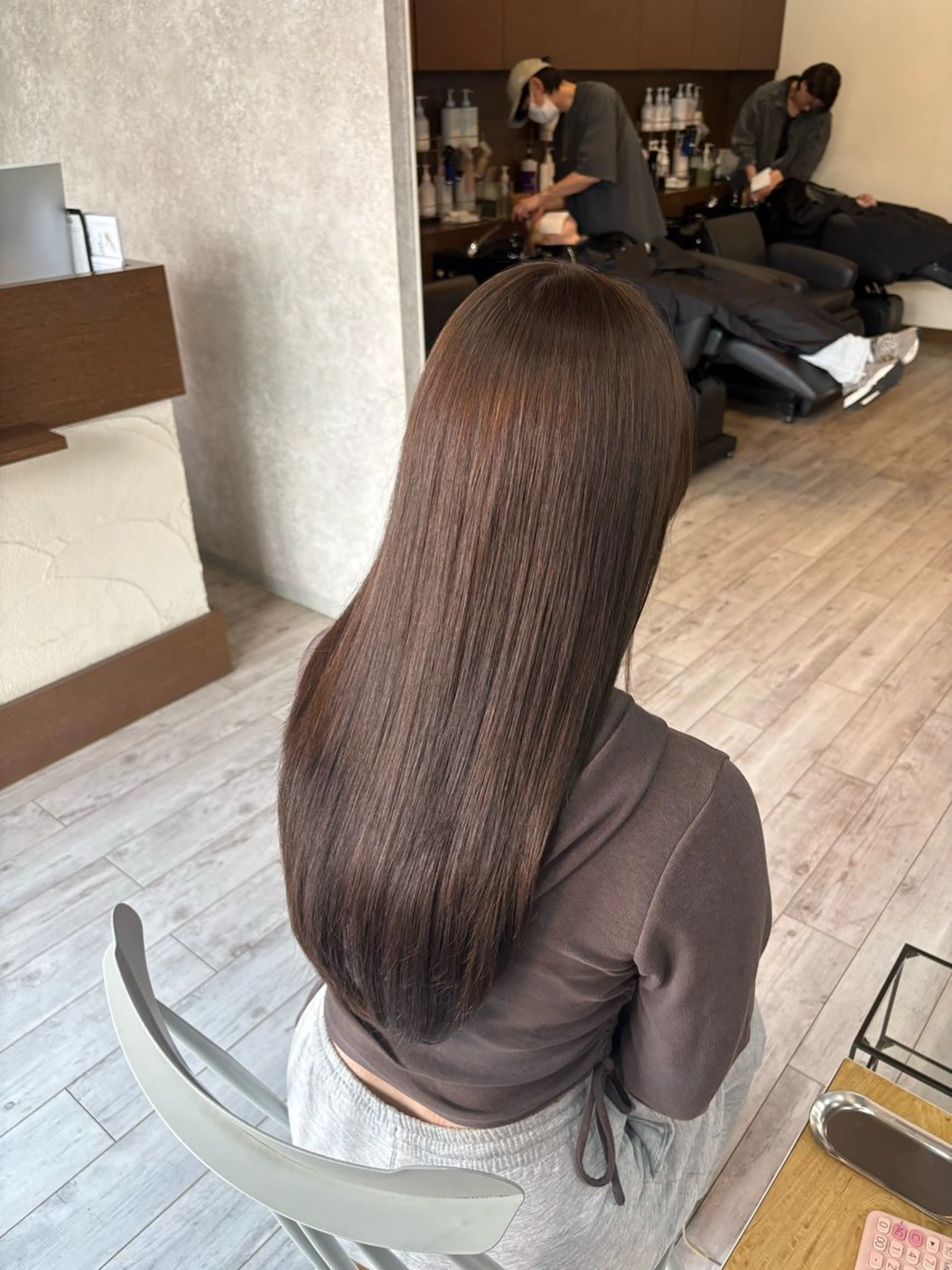 ロング カラー カット ヘアカラー トリートメント なぎは/似合わせ・ ナチュラルカラーのヘアスタイル