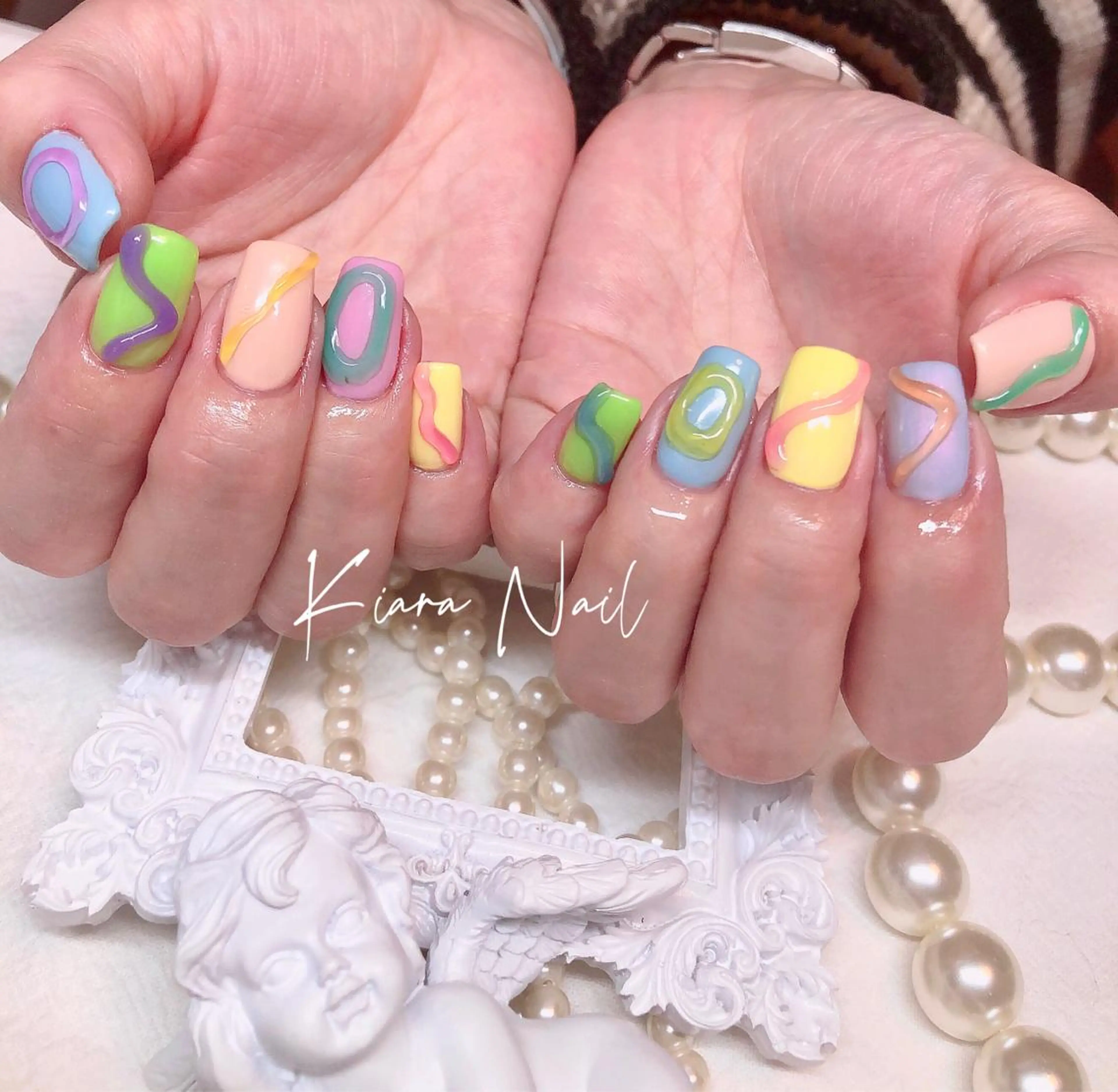 ネイル アートネイル 持ち込み 🍭Kiara Nail🍭のネイルデザイン
