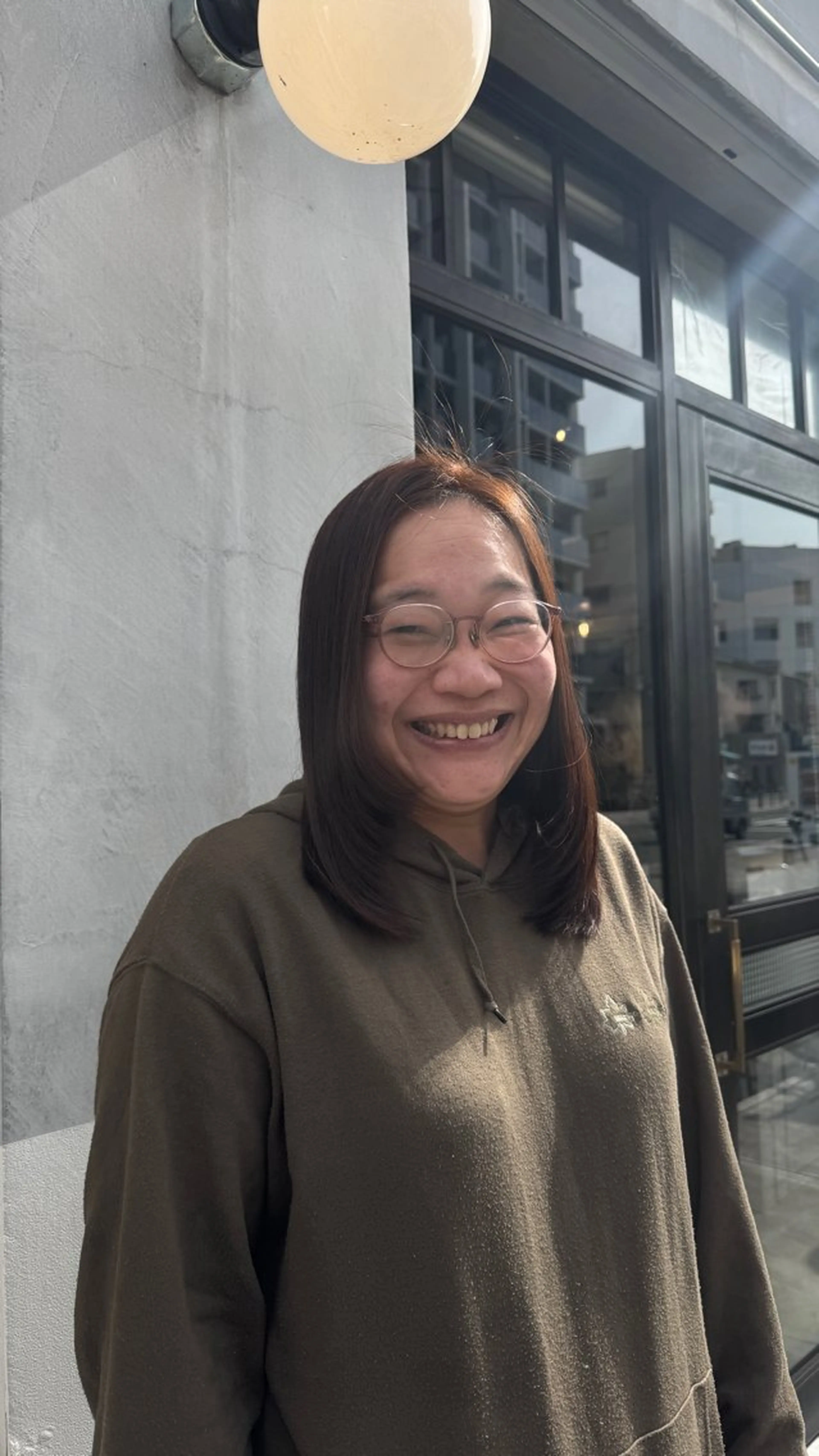 ミディアム カット 透明感カラー/似合 わせカットみく🩶のヘアスタイル