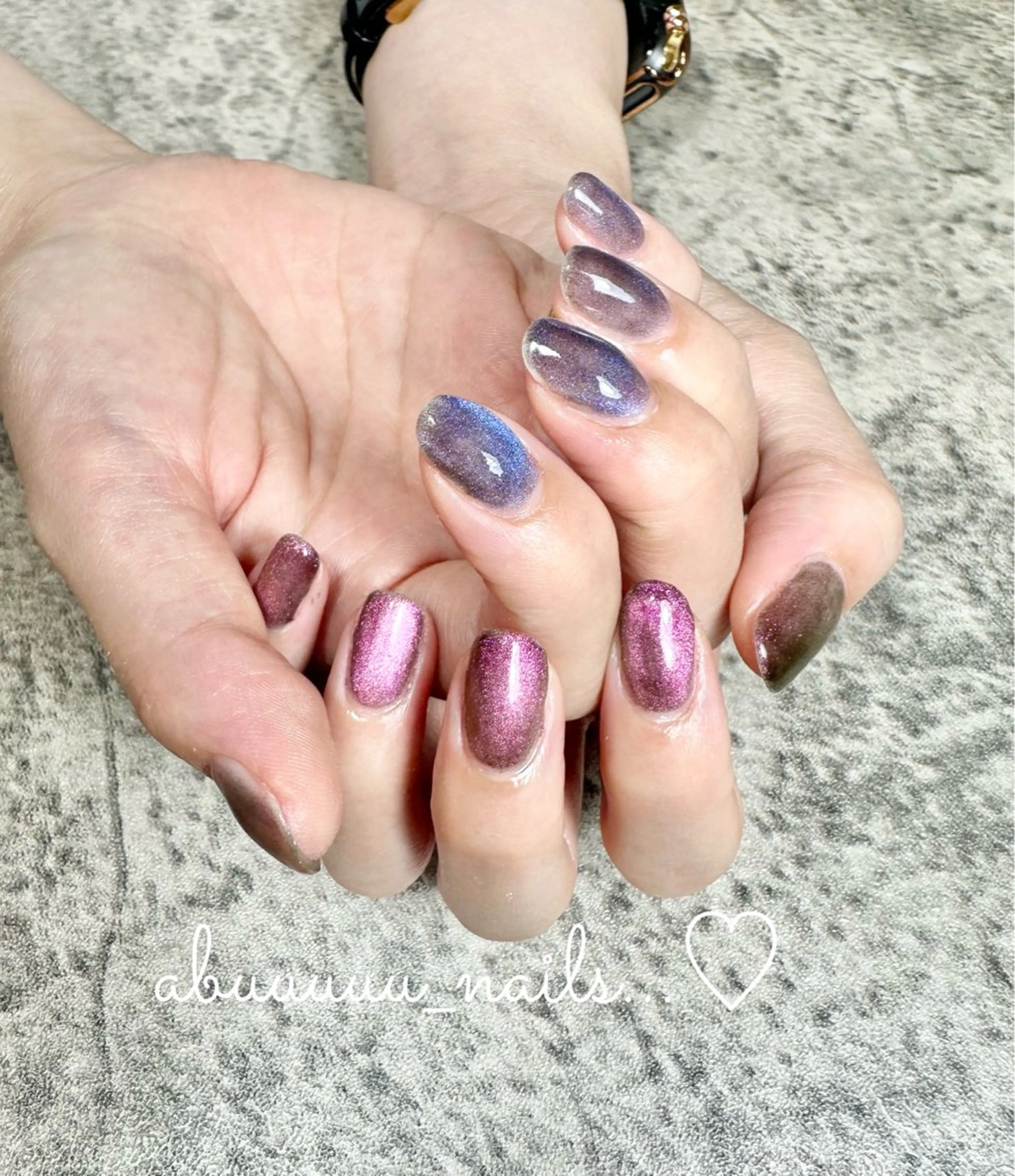 ネイル マグネットネイル abuuuuu nailsのネイルデザイン