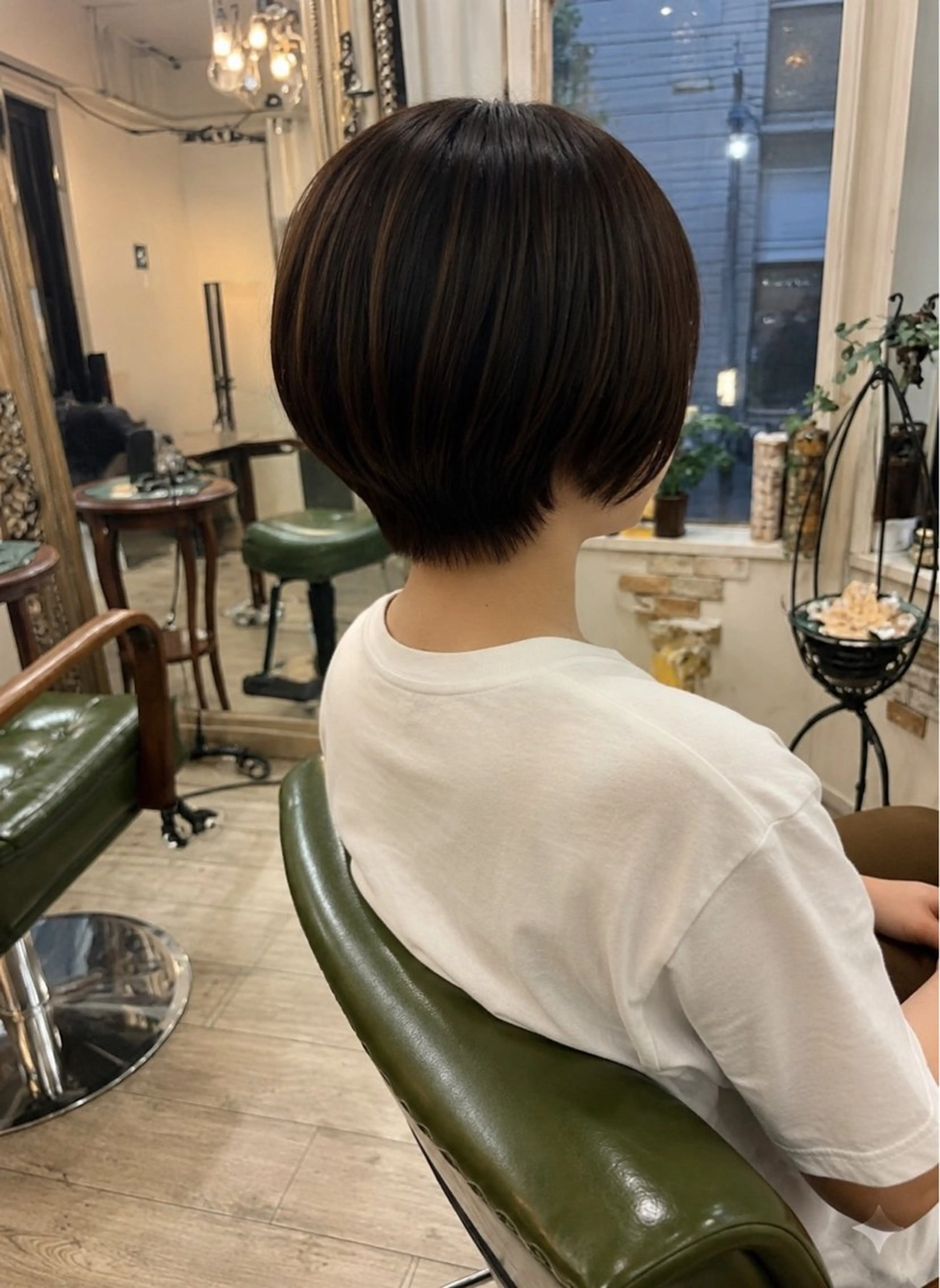 ショート 丸みショート ショートヘア カット ヘアカラー トリートメント 新宿御苑/艶髪カラー 髪質改善/山口のヘアスタイル