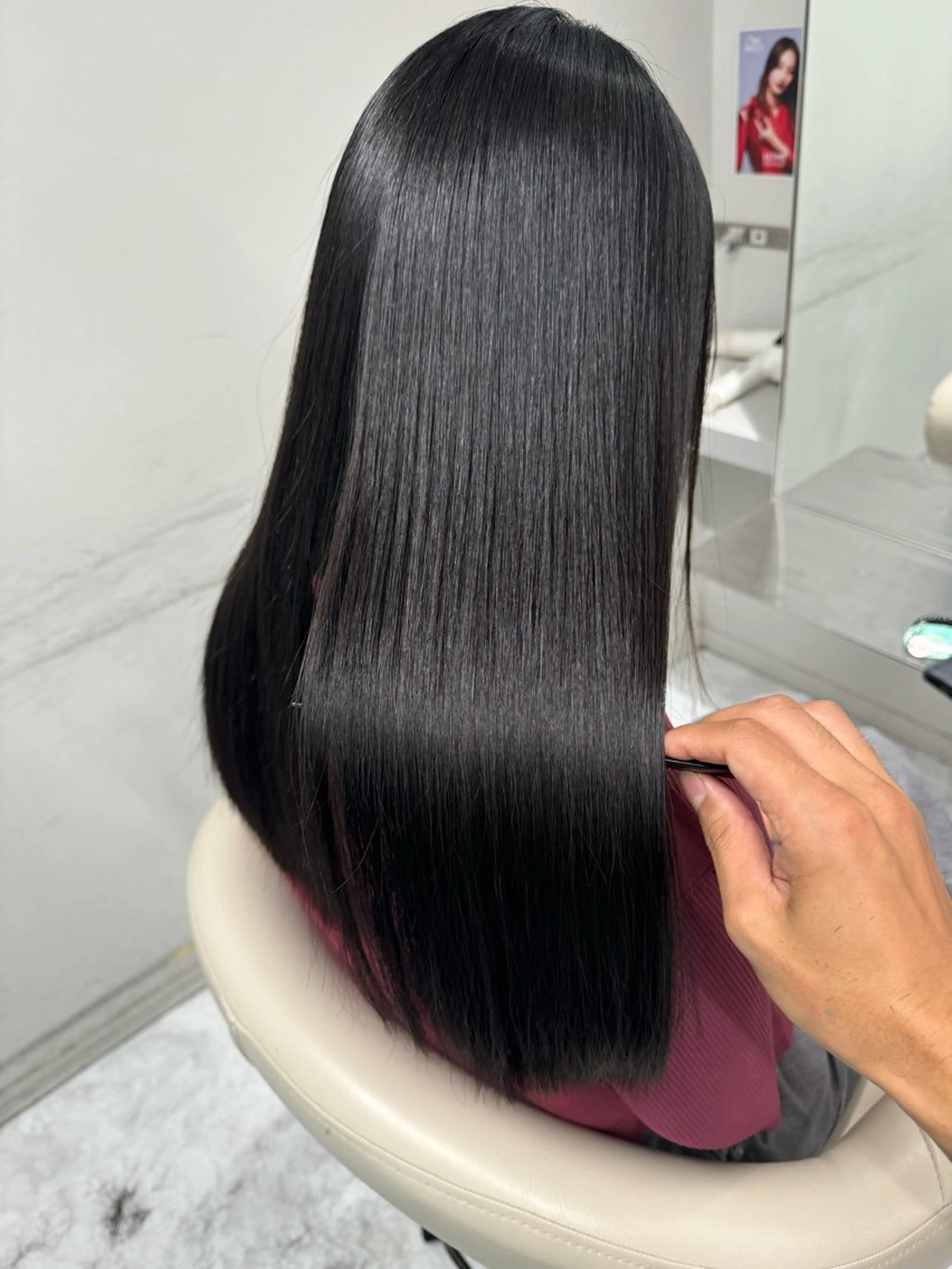 ロング 髪質改善 縮毛矯正 トリートメント 髪質改善ストレート/レイヤーカット/Lee  Horie所属・髪質改善/縮毛矯正 心斎橋/池本有宏のヘアスタイル