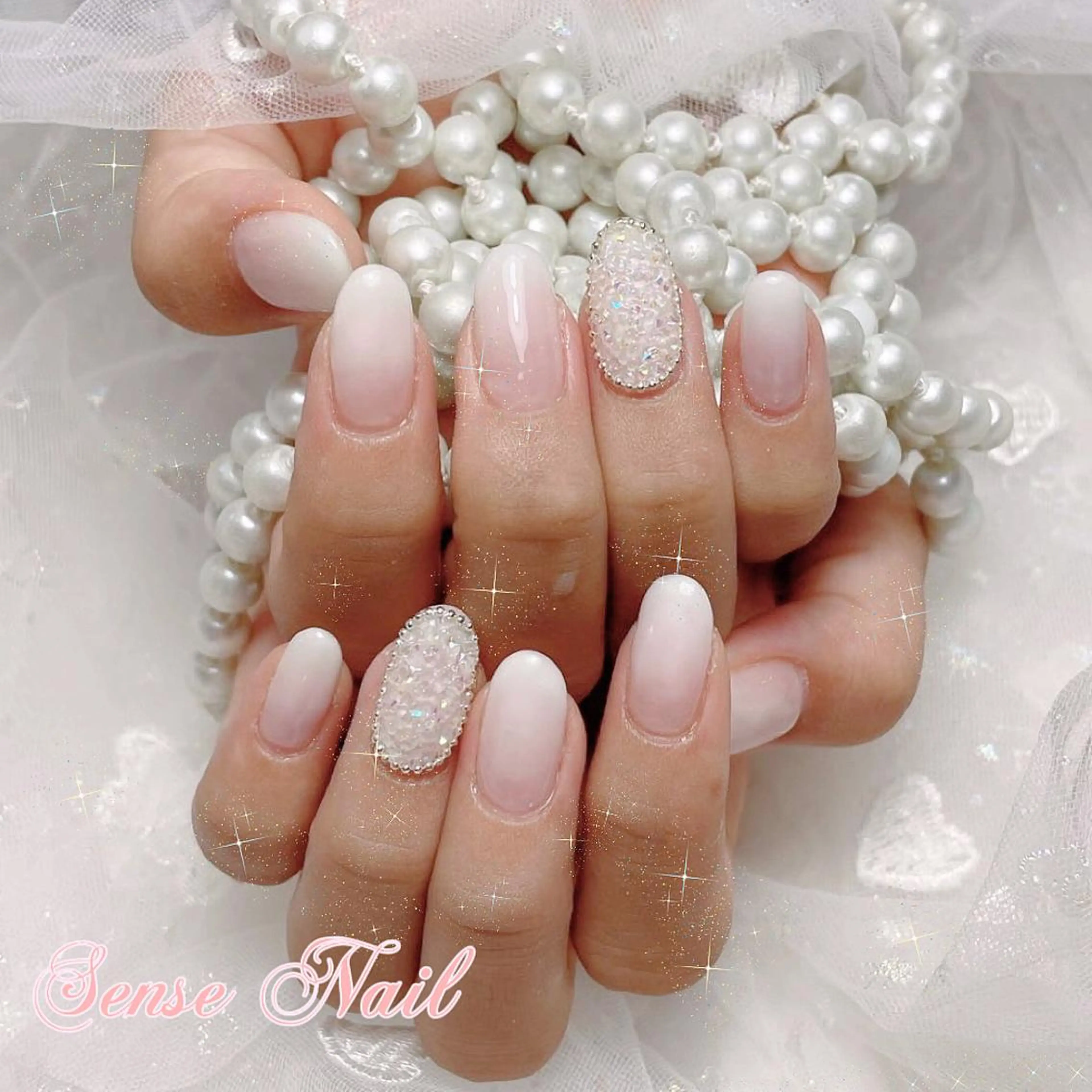 ネイル ピンク ハンドネイル ハンドケア 🎀Sense Nail渋谷店🎀のネイルデザイン