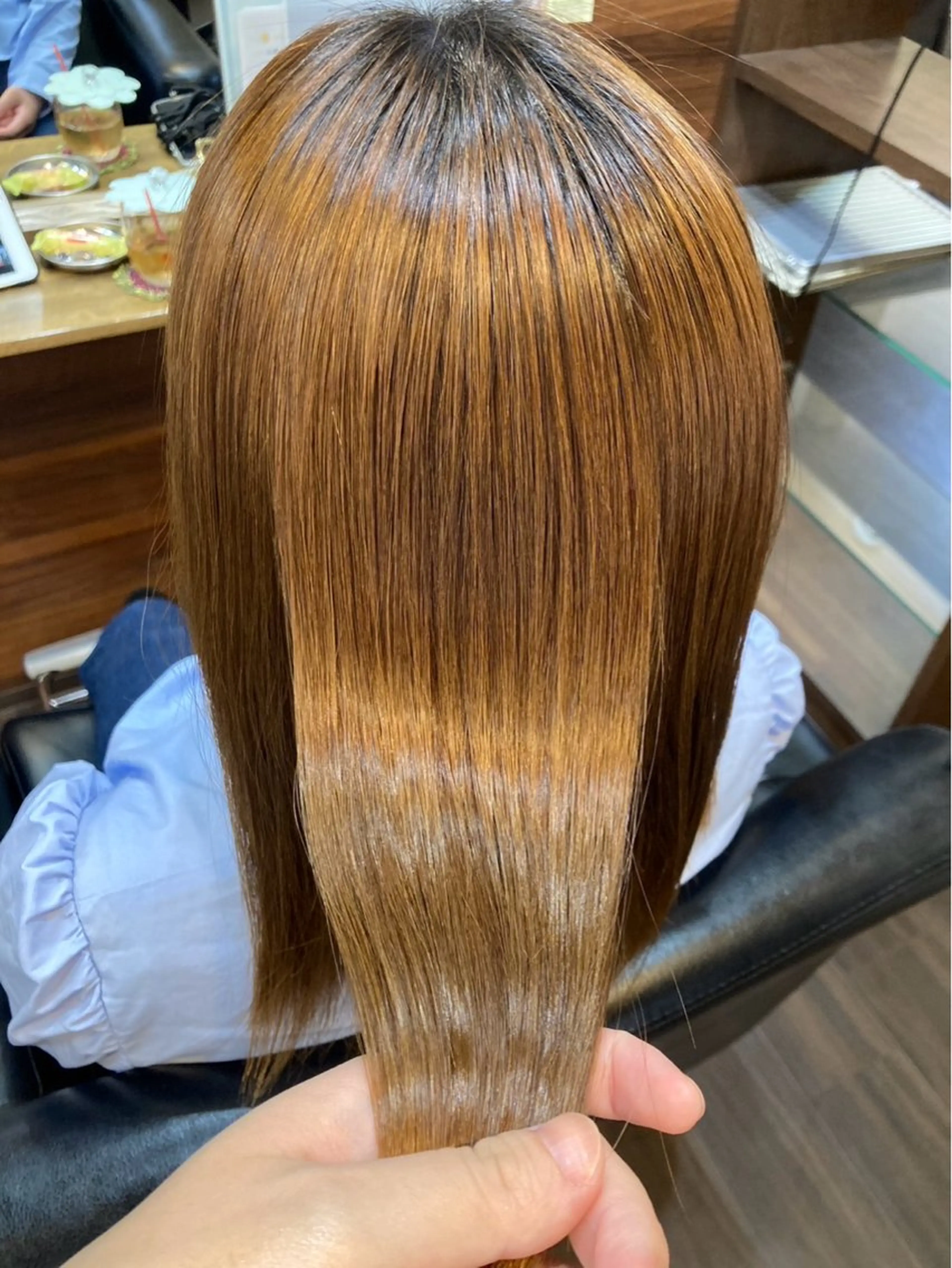 セミロング 髪質改善 杉宮 慧美のヘアスタイル