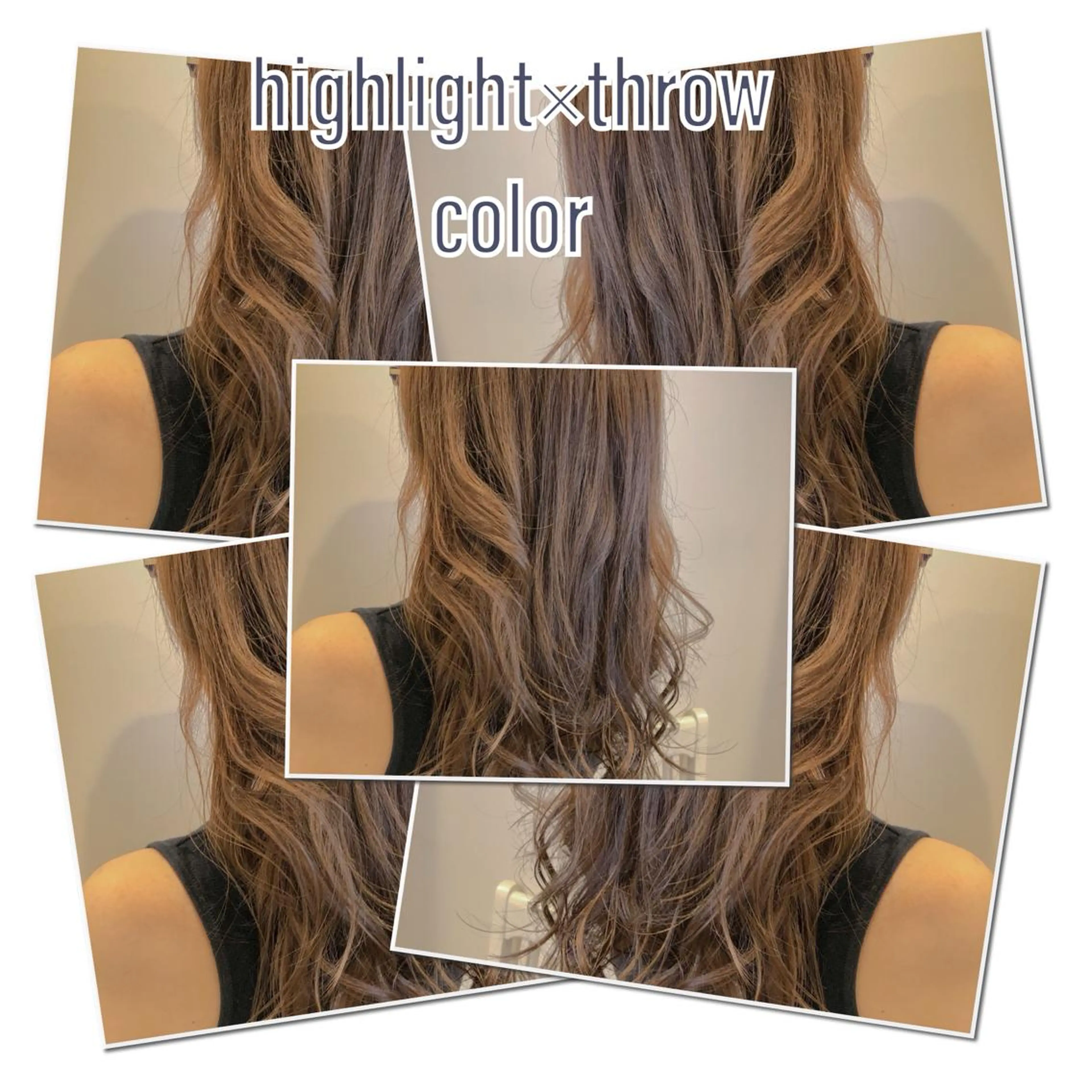 ロング カラー ハイライト/ブリーチ バレイヤージュ関佳祐のヘアスタイル