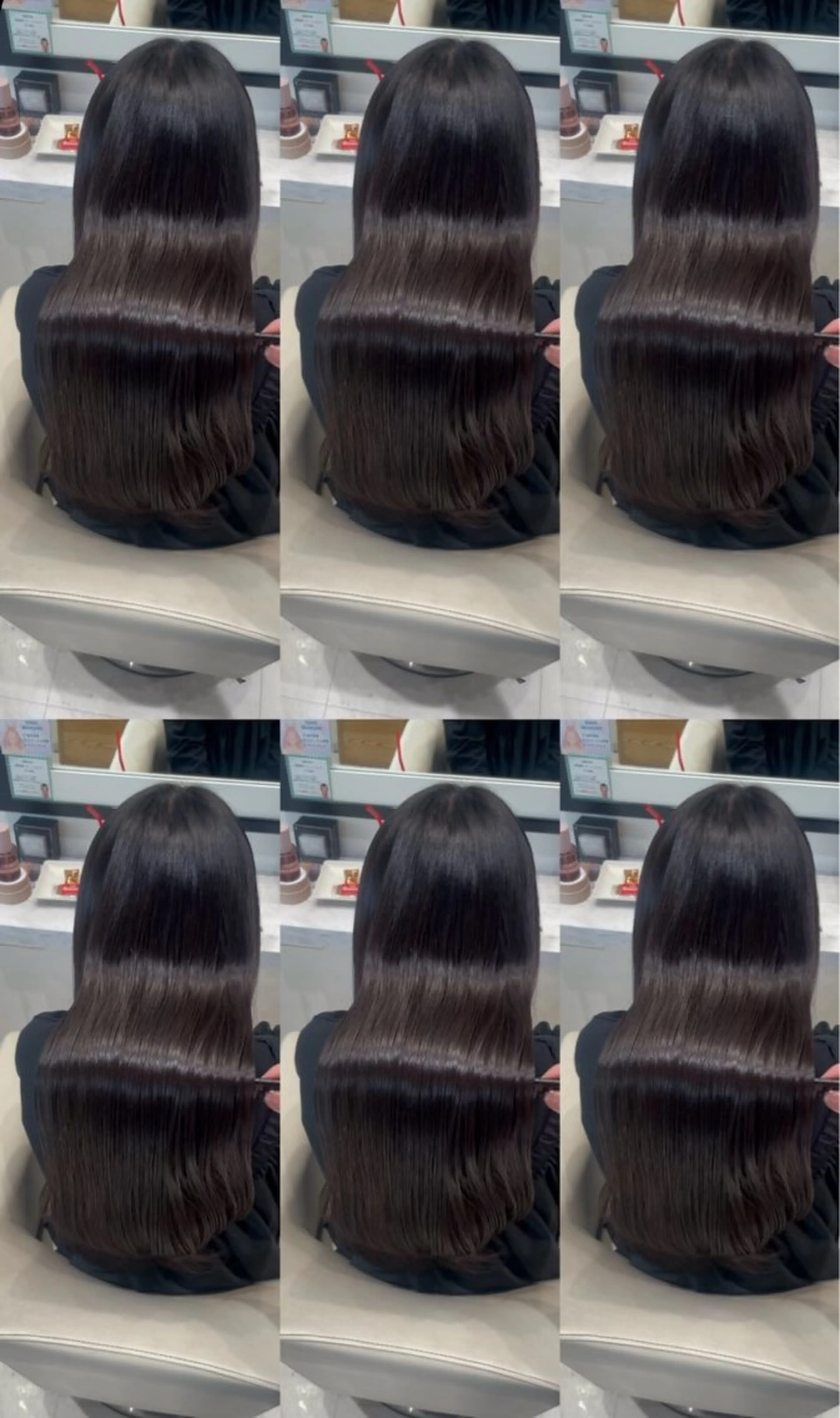 ロング パーマ カット 縮毛矯正 トリートメント k-twoたき✨艶感 カラー／美髪矯正のヘアスタイル