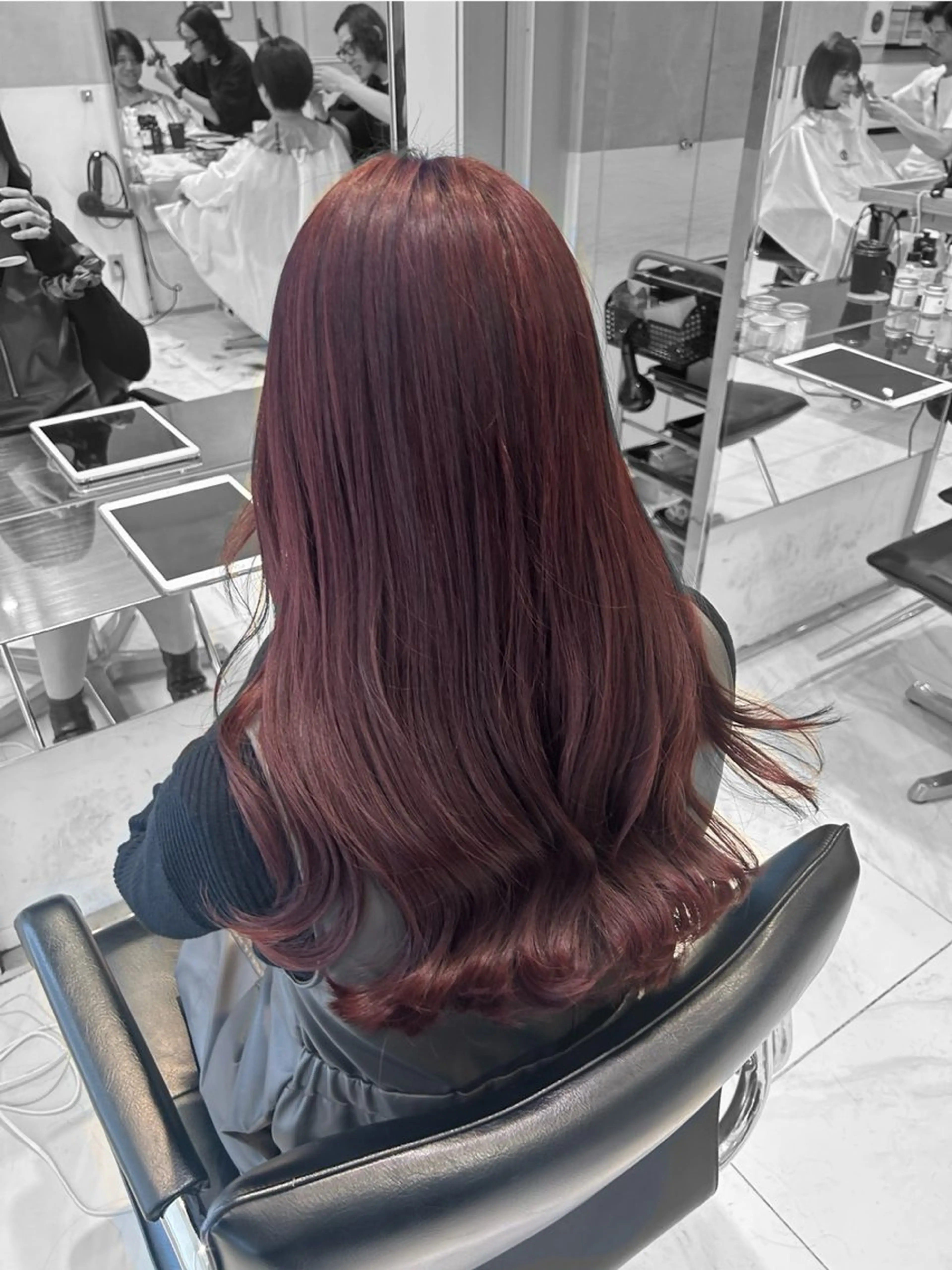 ロング カラー ブリーチ ヘアカラー トリートメント ✨ブリーチカラー/ 艶髪suzu🪽🤎のヘアスタイル