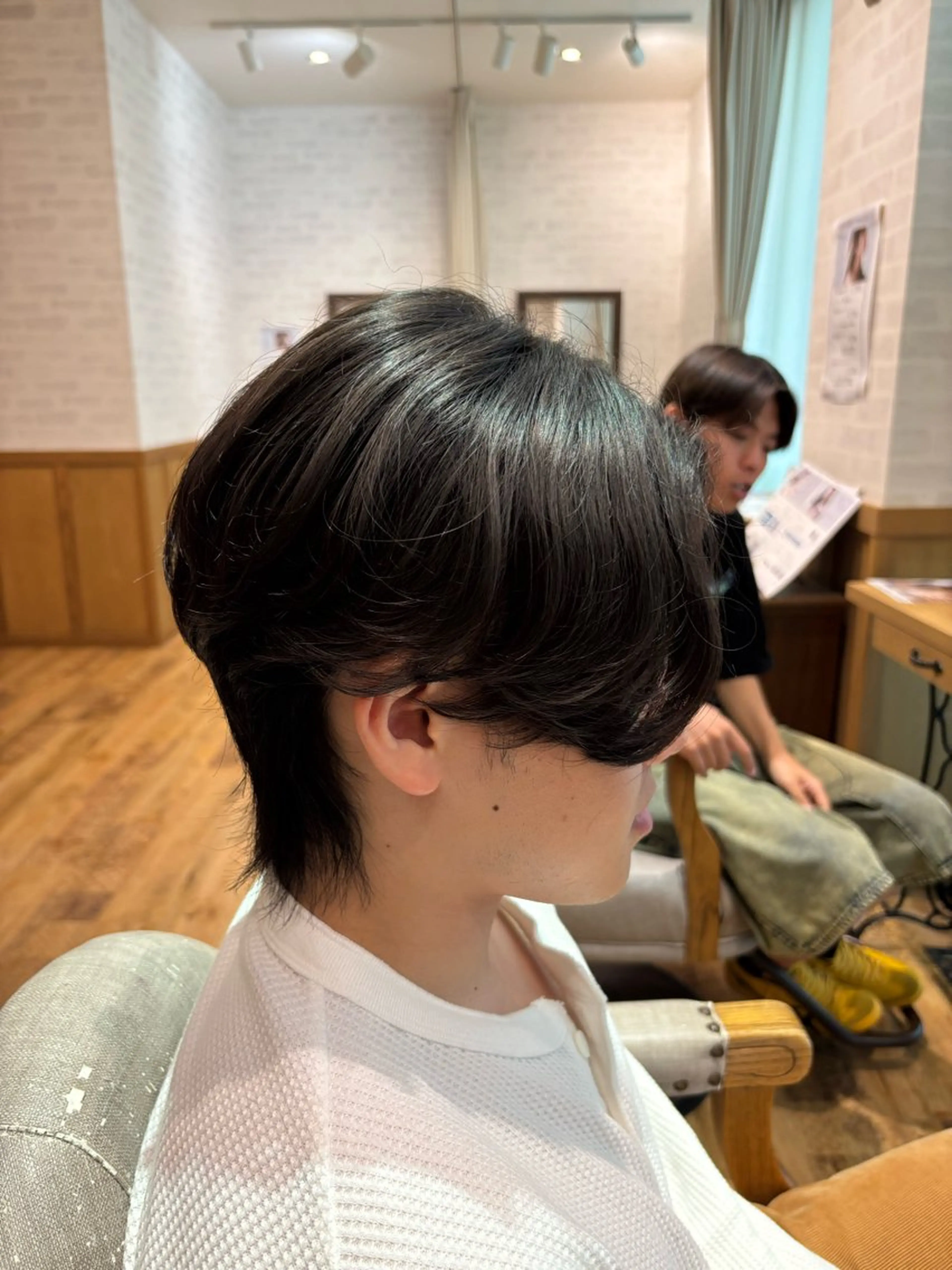 ショート メンズ センターパート 杉山 晃太のヘアスタイル