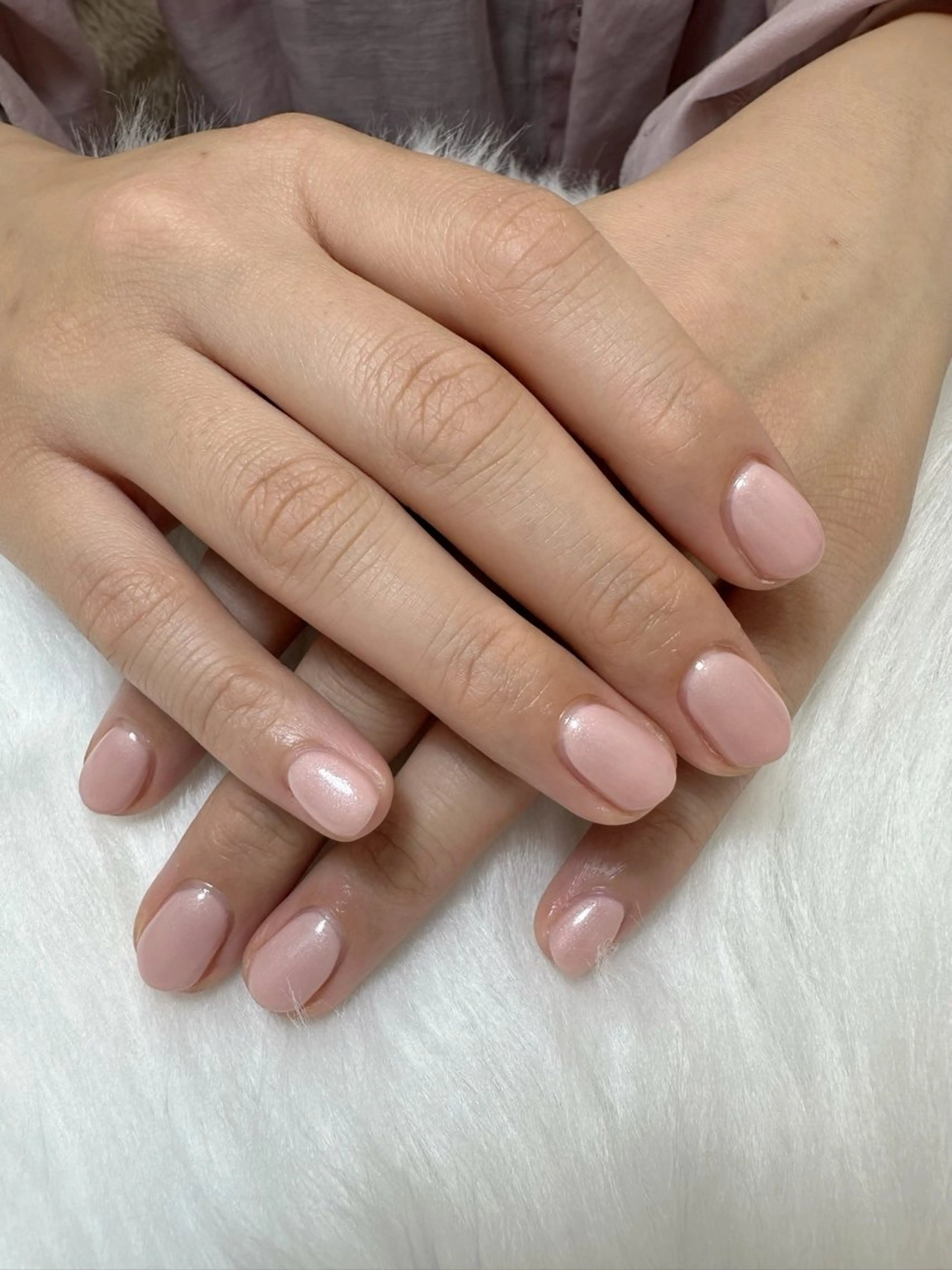 ネイル オフィスネイル ピンク ハンドネイル 小澤 瑠菜のネイルデザイン