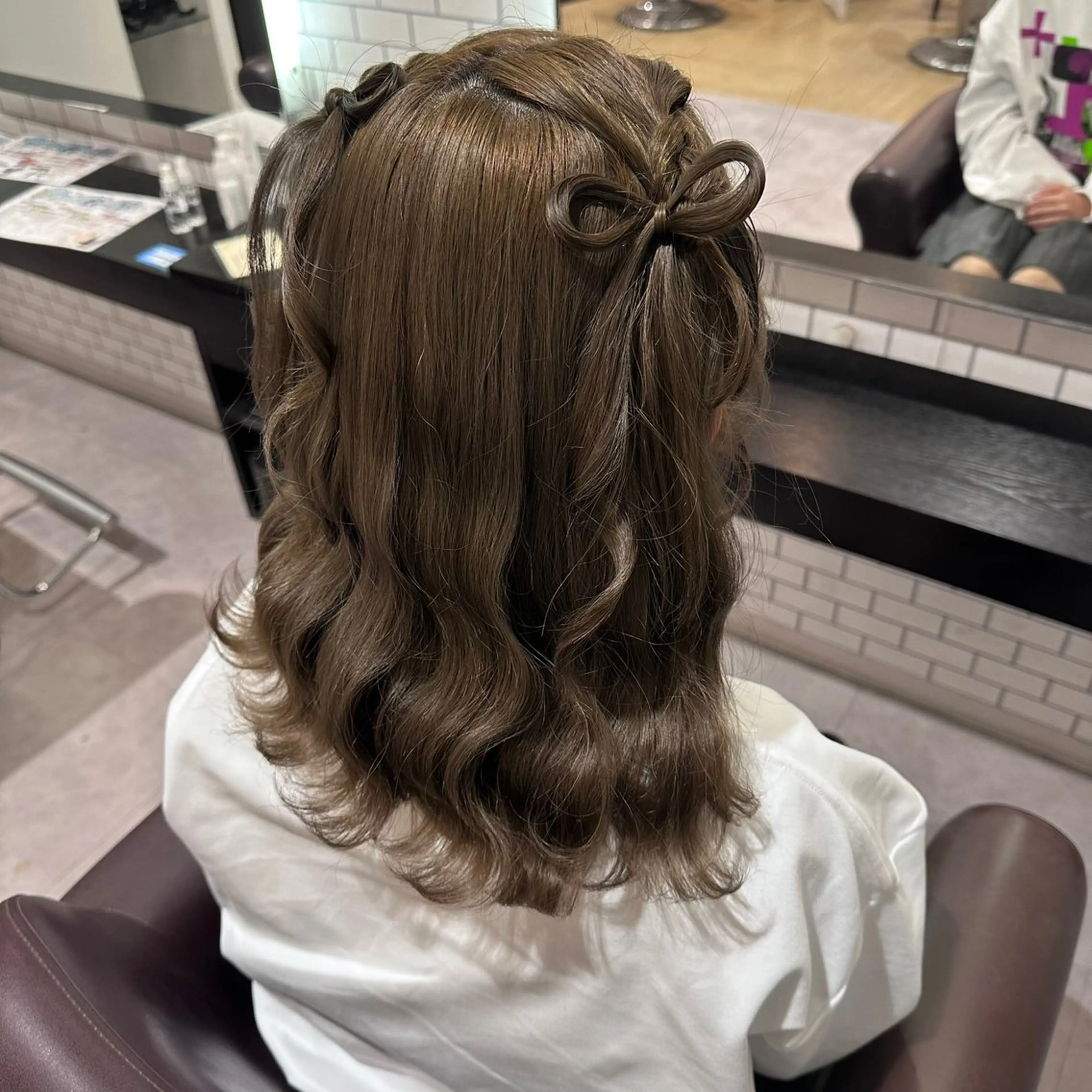 ミディアム ヘアアレンジ ヘアセット 🎀ヘアアレンジ 🎀ななみのヘアスタイル