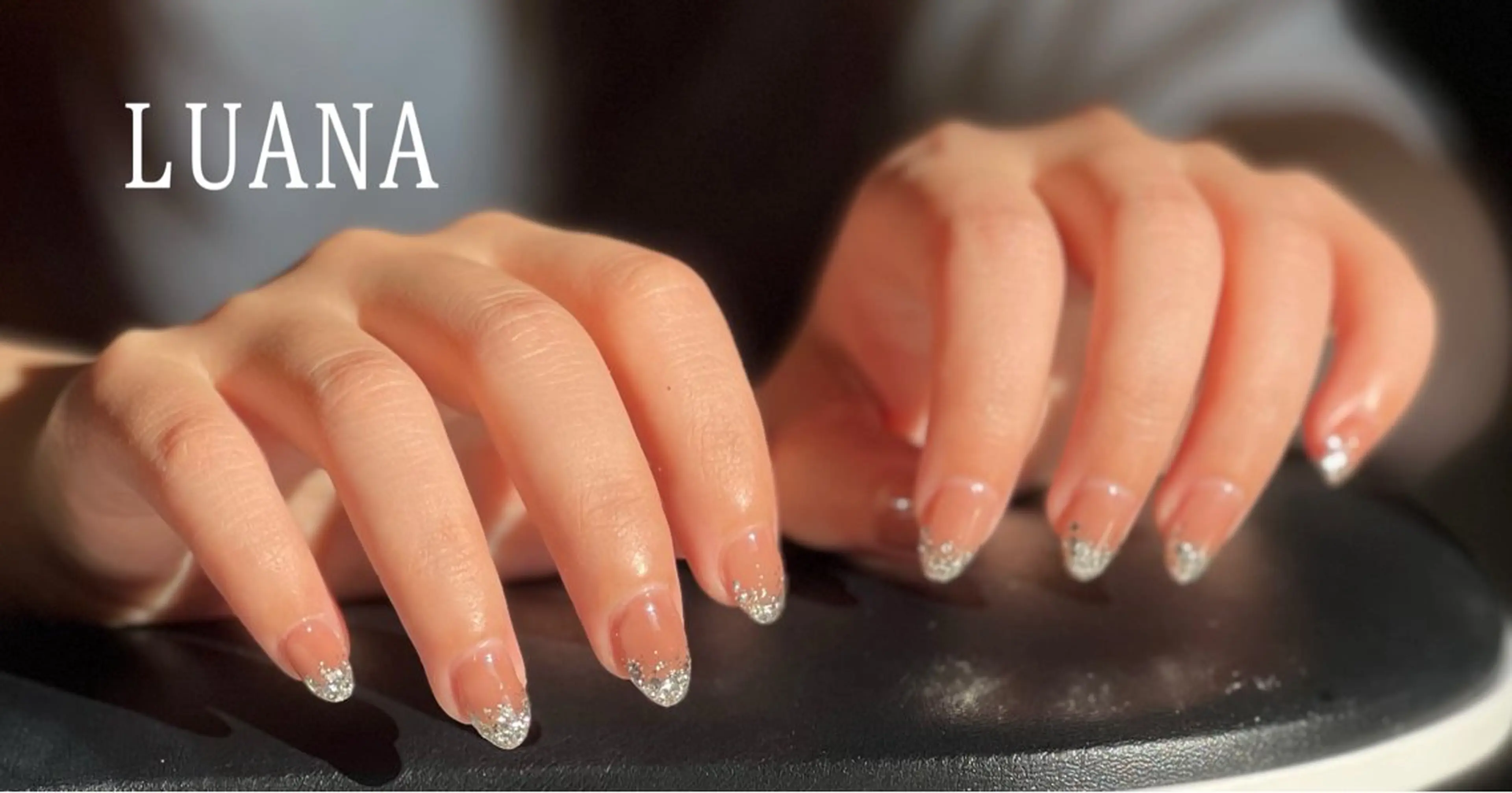 ネイル ラメ(グリッター) ラメグラデーション シンプルネイル nail salon LUANAのネイルデザイン