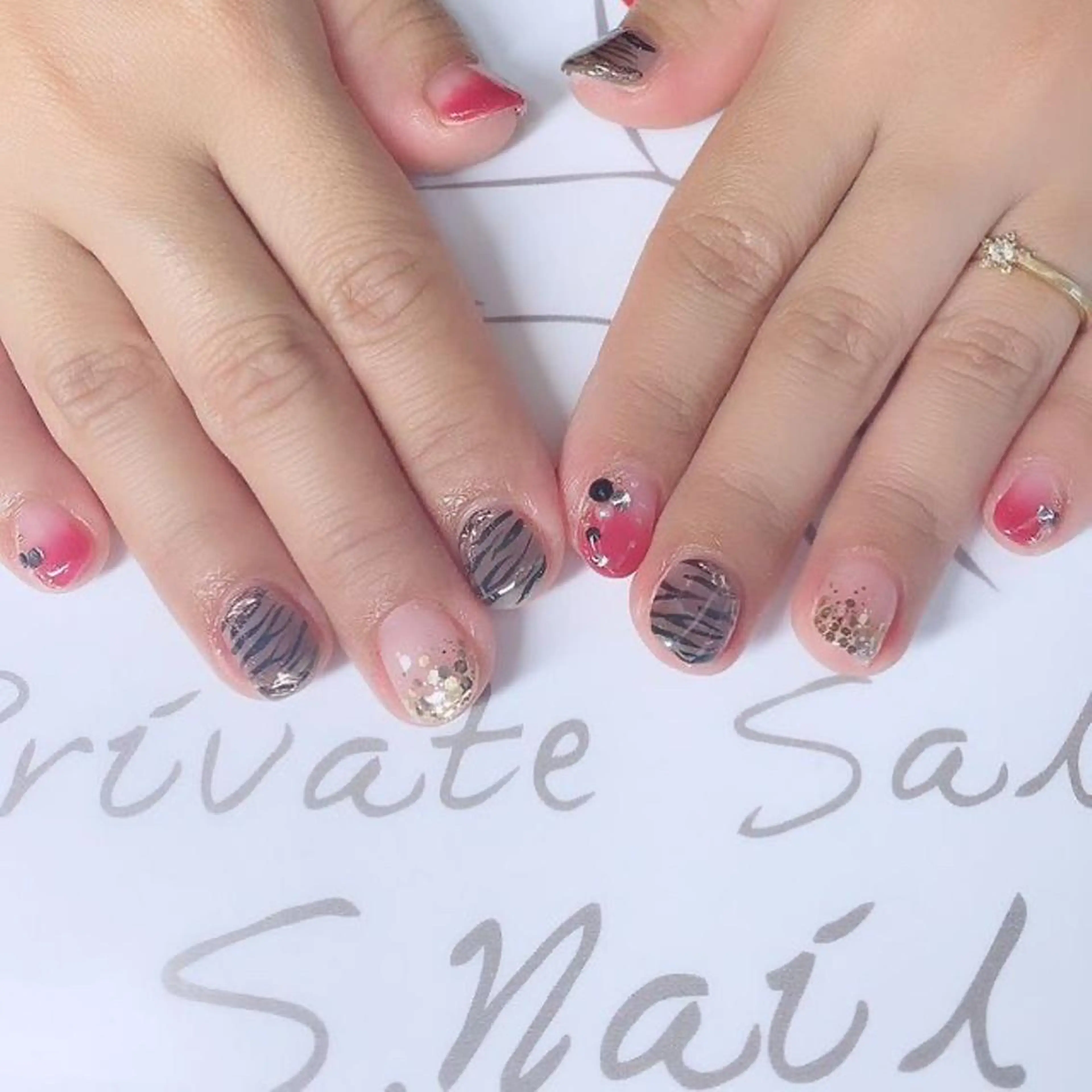 ネイル 西大分S.Nail 𓏲⋆🪸.⋆⸜🫧のネイルデザイン