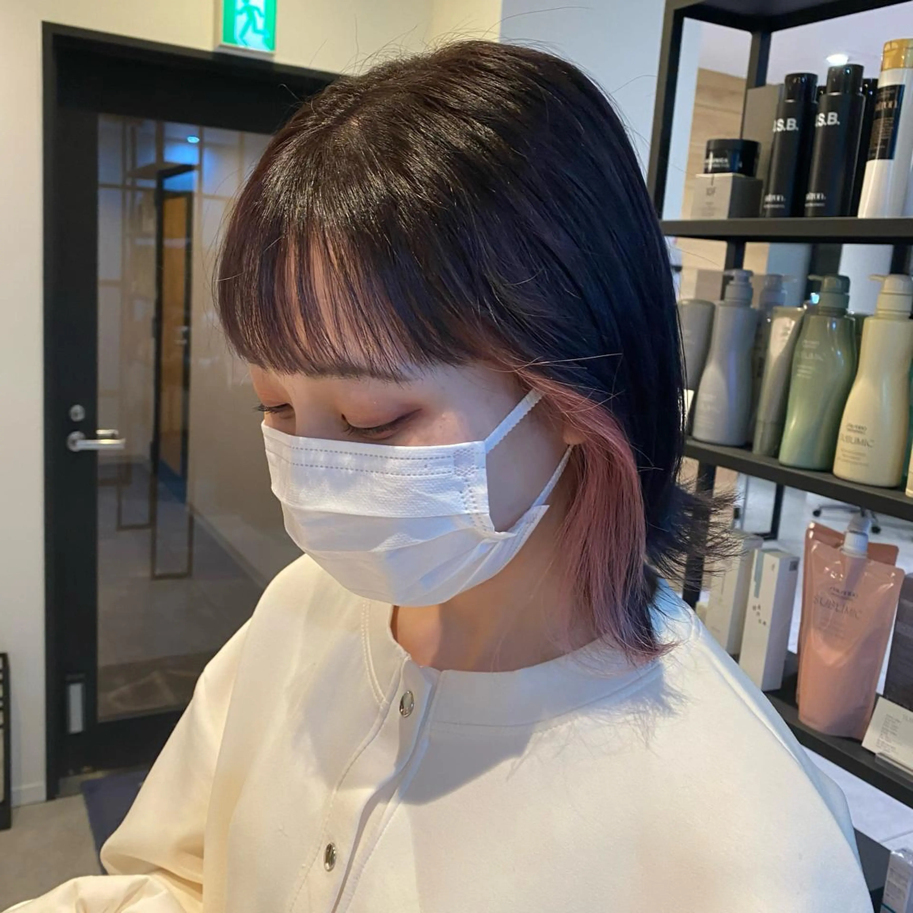ミディアム 梅田美容室 SPADICユヅキ♠のヘアスタイル