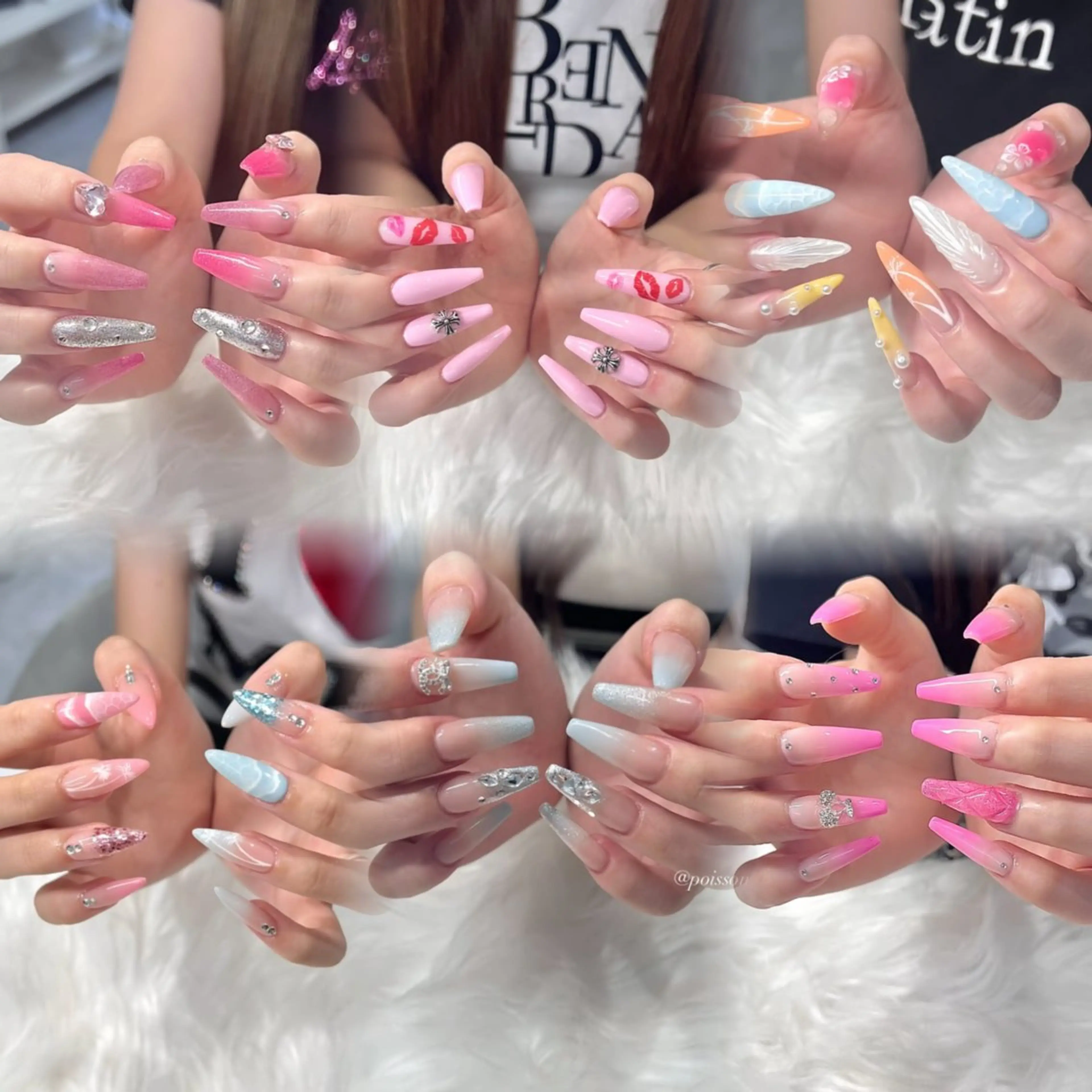 ネイル SENA/ロング/ ギャル/ワンホンのネイルデザイン