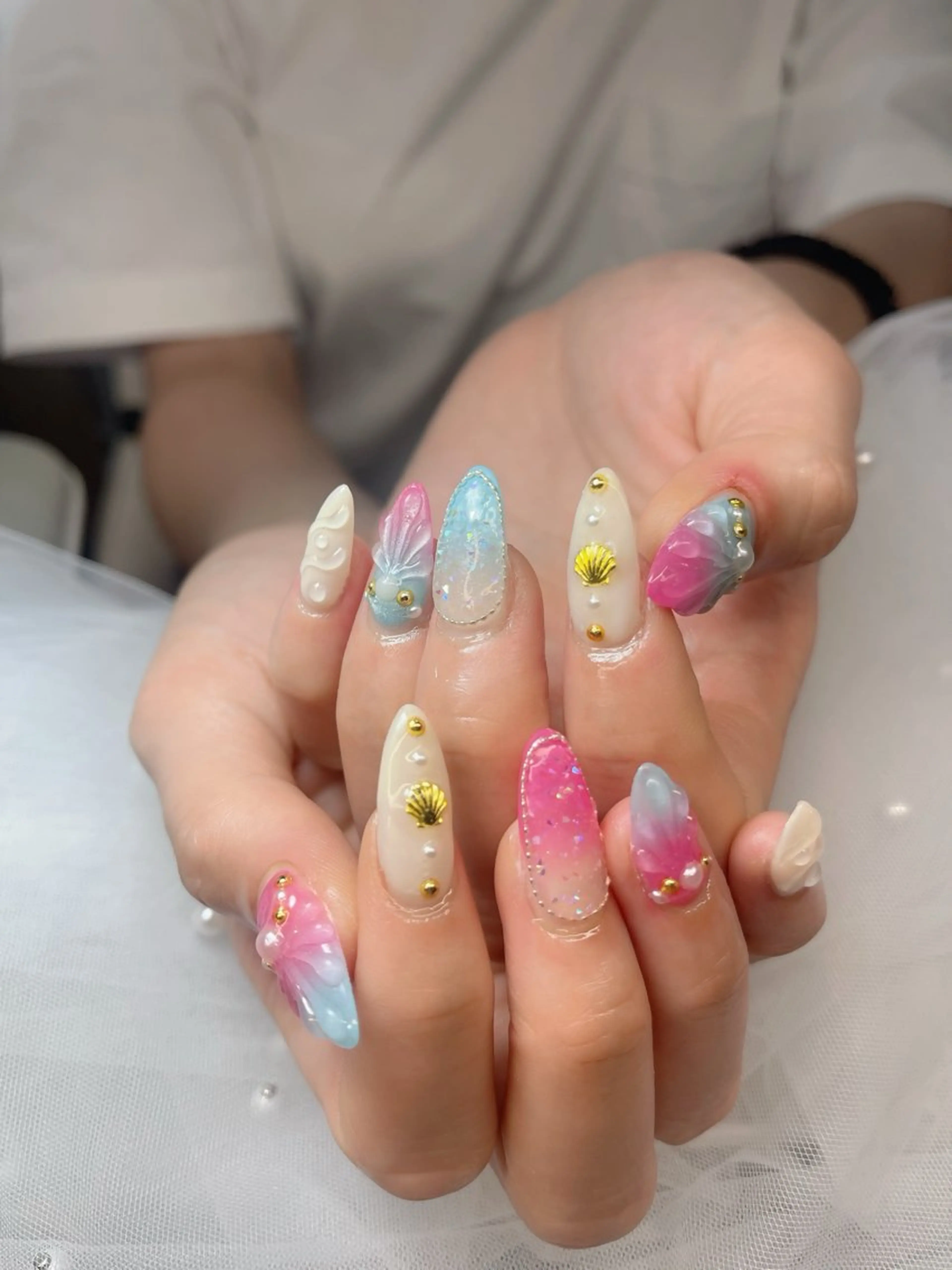 ネイル ハイネイル 自宅サロンのネイルデザイン