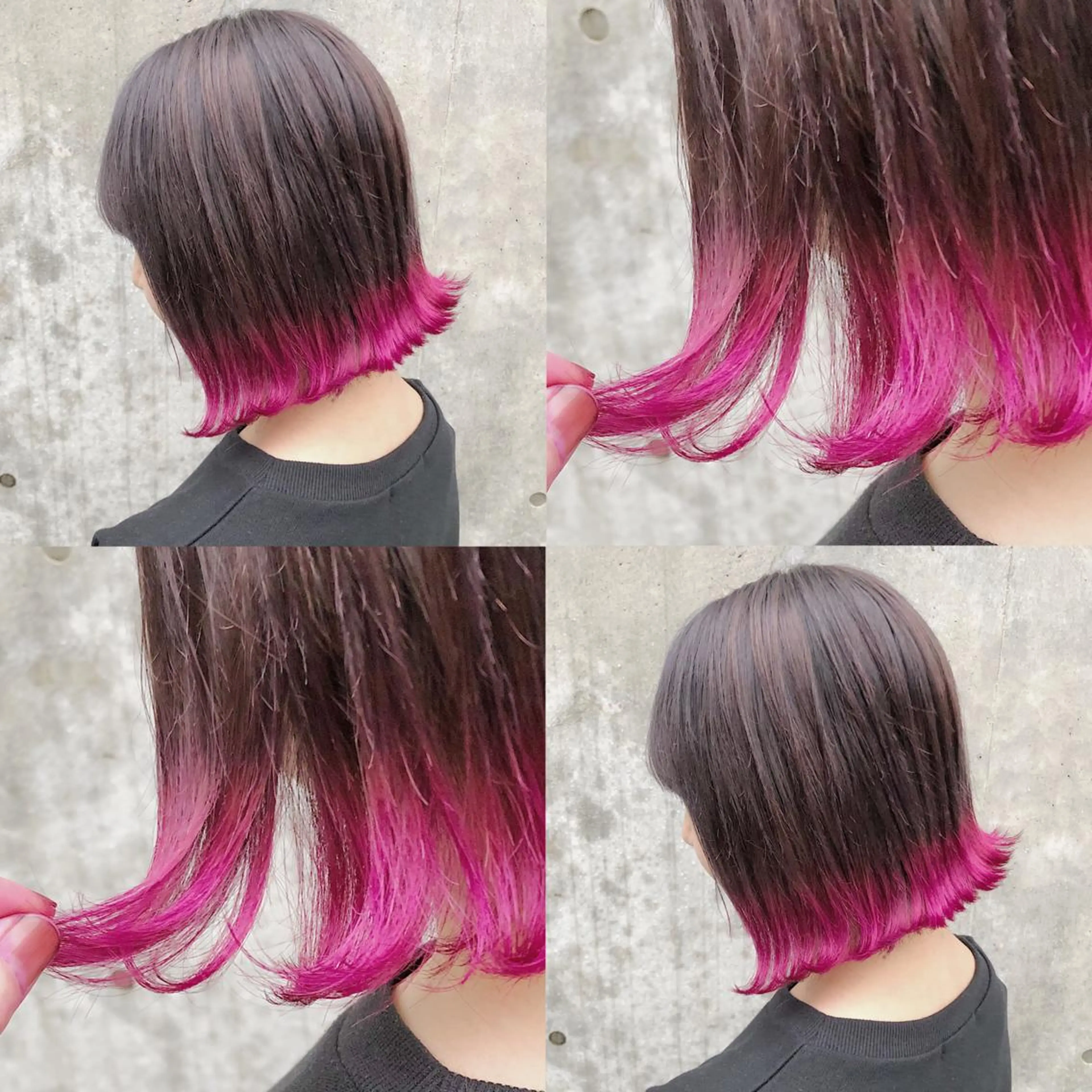 ショート カラー ヘアアレンジ メンズ キッズ ピンクカラー ヘアカラー トリートメント ヘアセット 💟Chloe原宿店 🩶ハイトーンのヘアスタイル