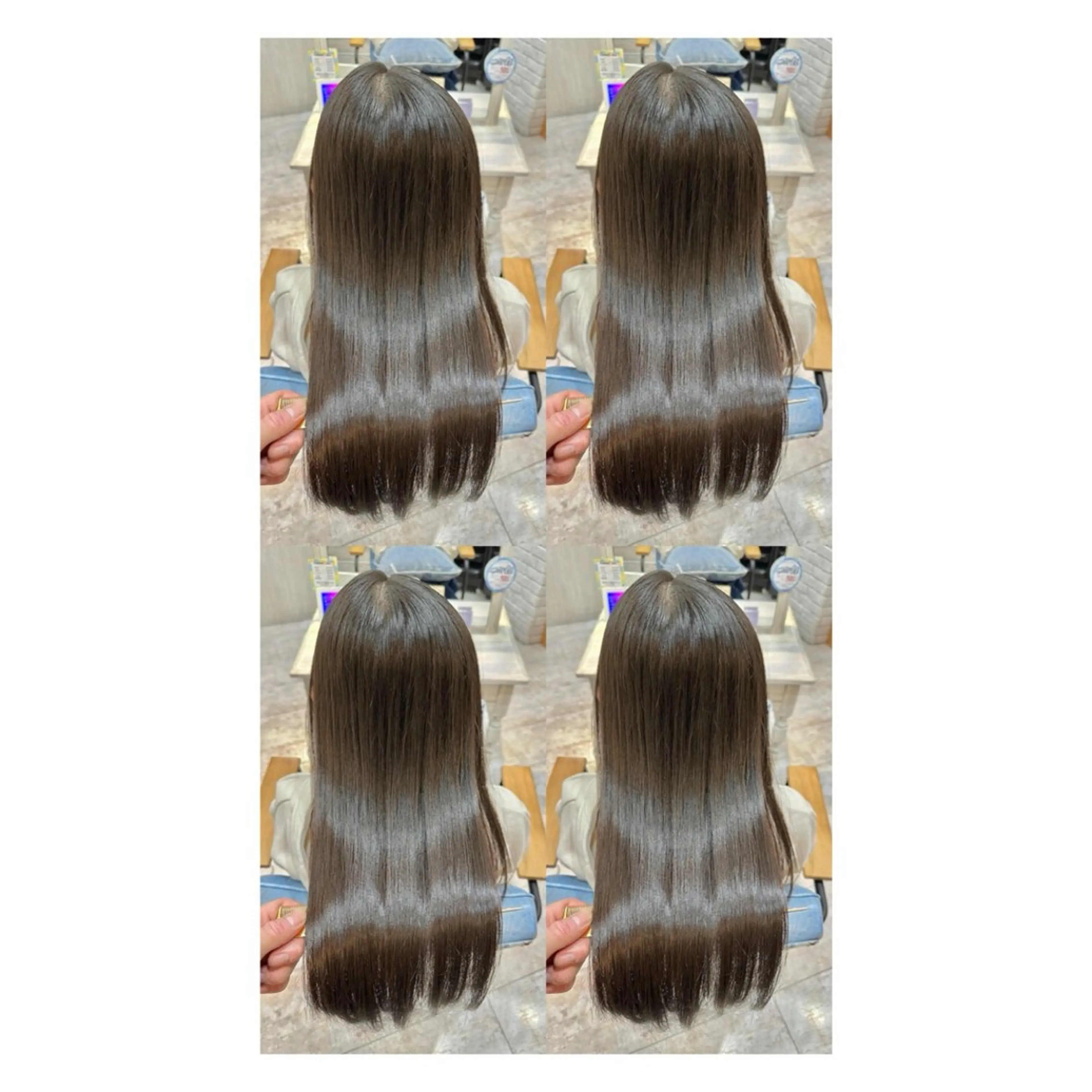 ロング カラー 透明感カラー 髪質改善 縮毛矯正 トリートメント ヘアカラー トリートメント 店長✨レイヤー✖️ 髪質改善✖️韓国ヘアのヘアスタイル