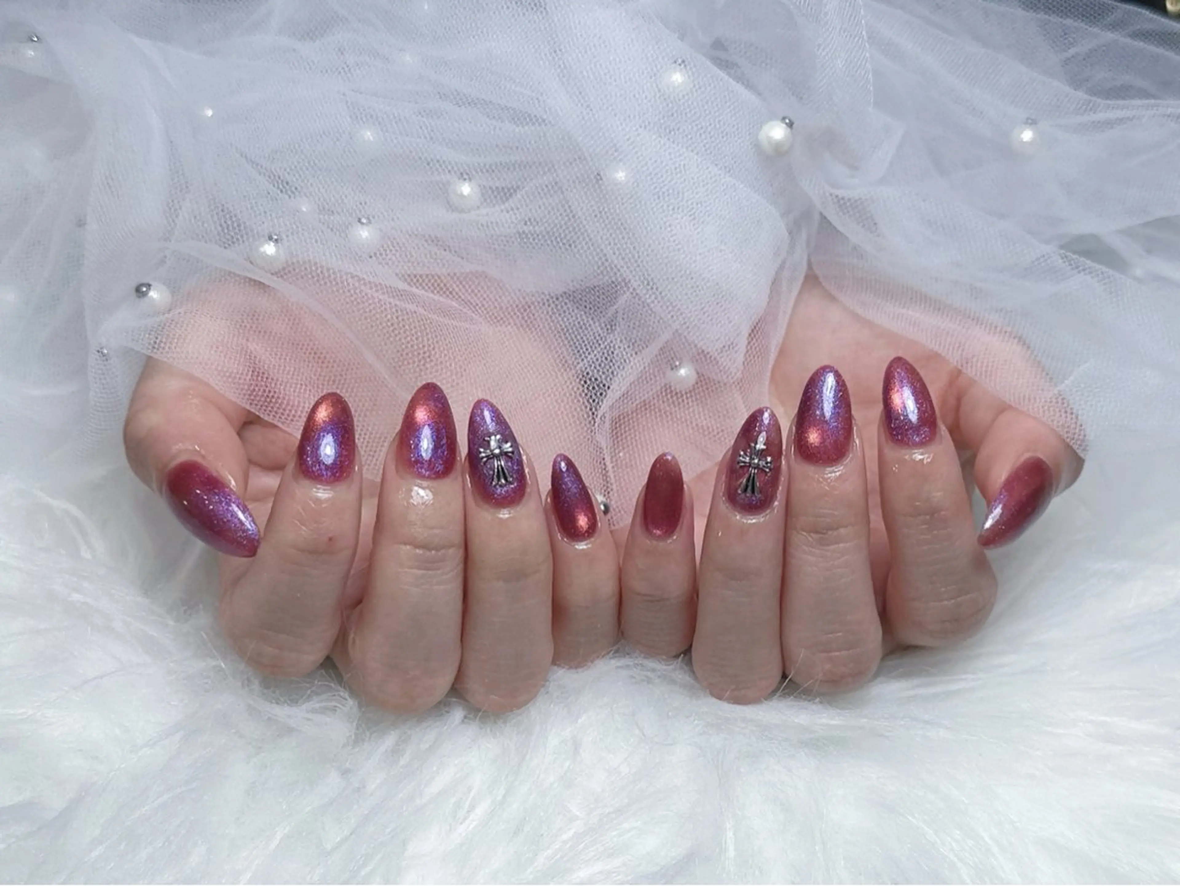 ネイル ハンドネイル 【Eclat ｴｸﾗ】nail＆beauty所属・Eclat〔ｴｸﾗ〕 MOEKA𝜗𝜚*のネイルデザイン