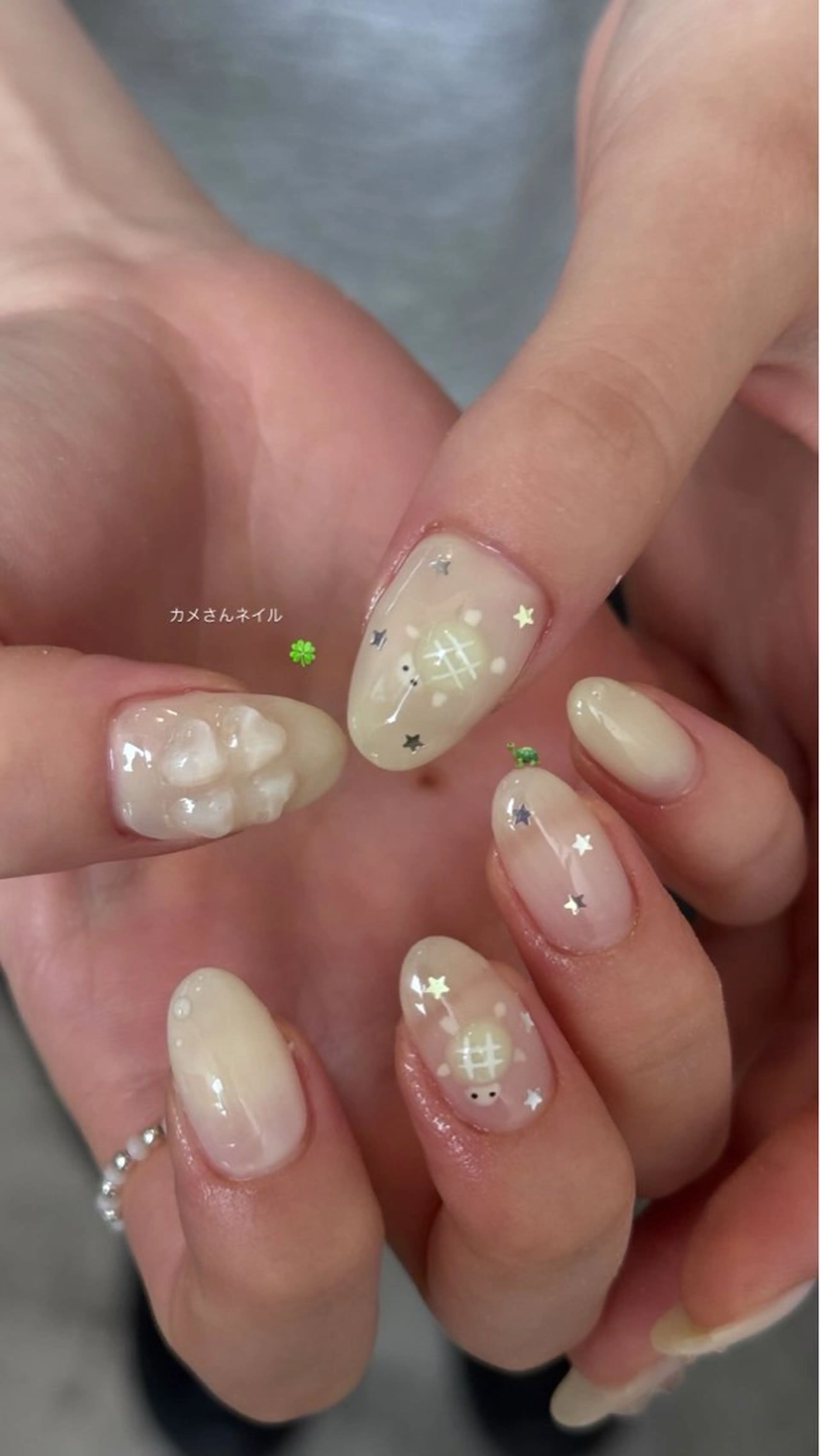 ネイル フレンチネイル 韓国ネイル マグネットネイル メンズネイル ニュアンスネイル ハンドネイル GRANDE大須 Cecil💜のネイルデザイン