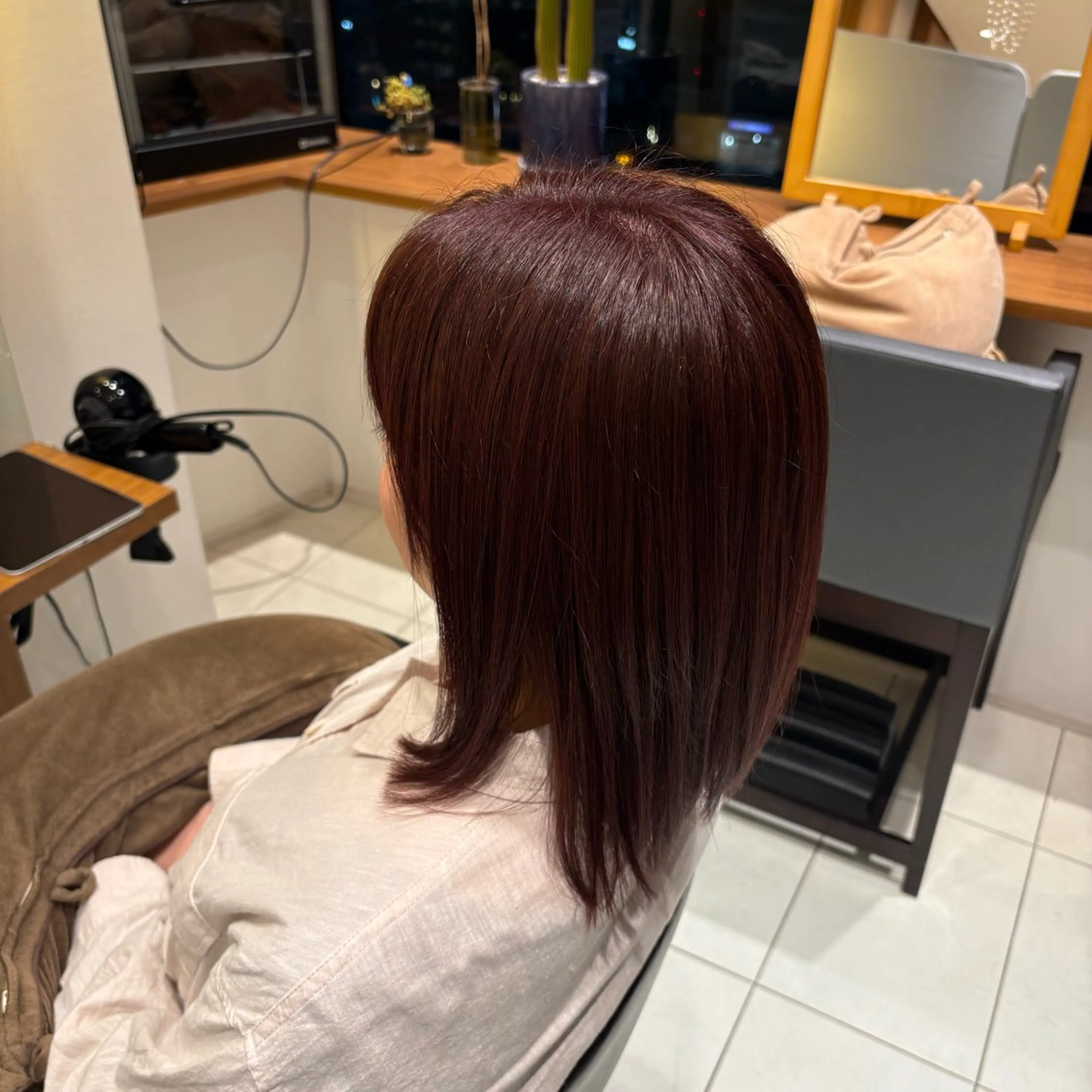 カラー 森田 玲央のヘアスタイル