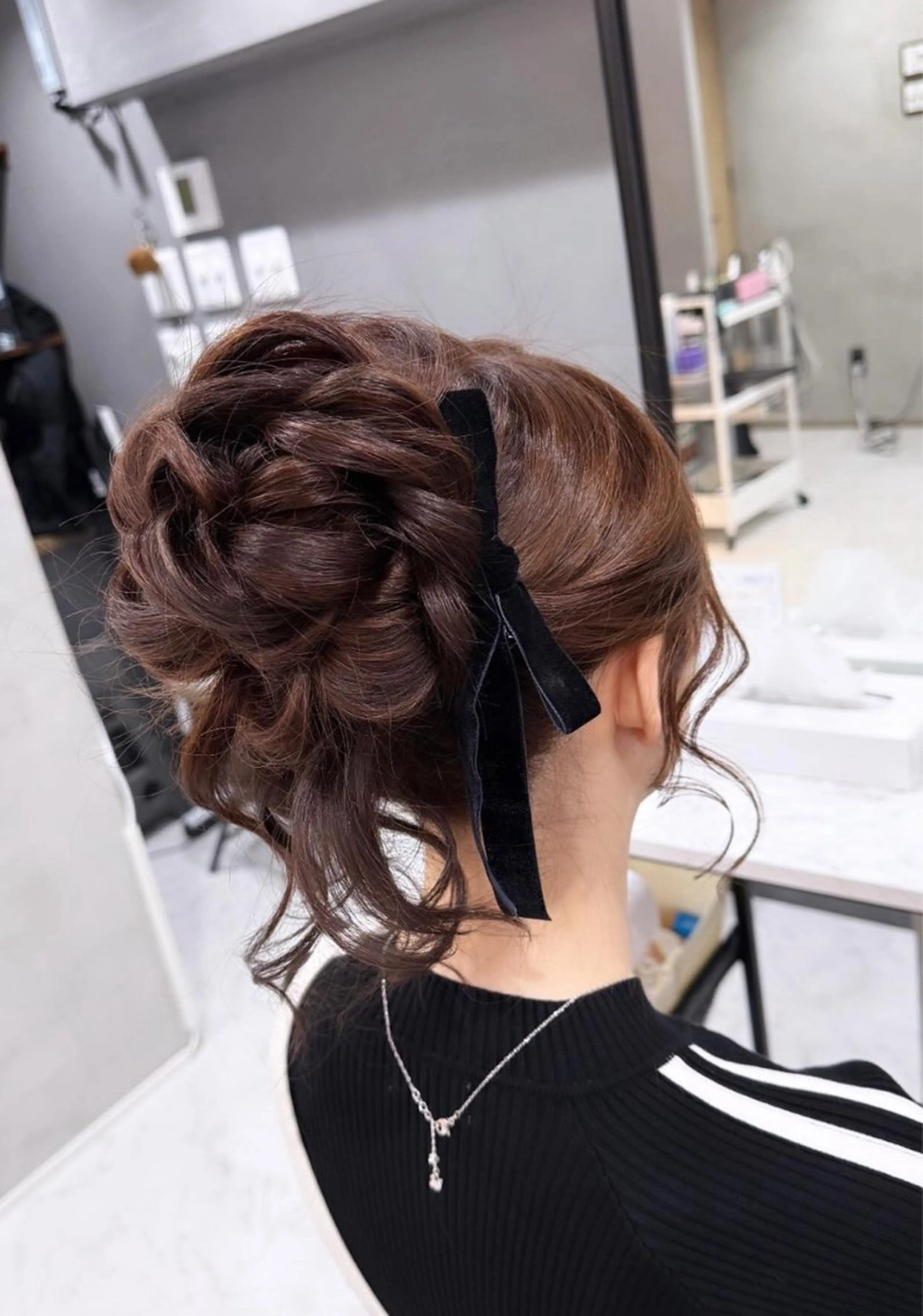 ロング ヘアアレンジ ヘアセットサロン 北新地　mainoのヘアスタイル