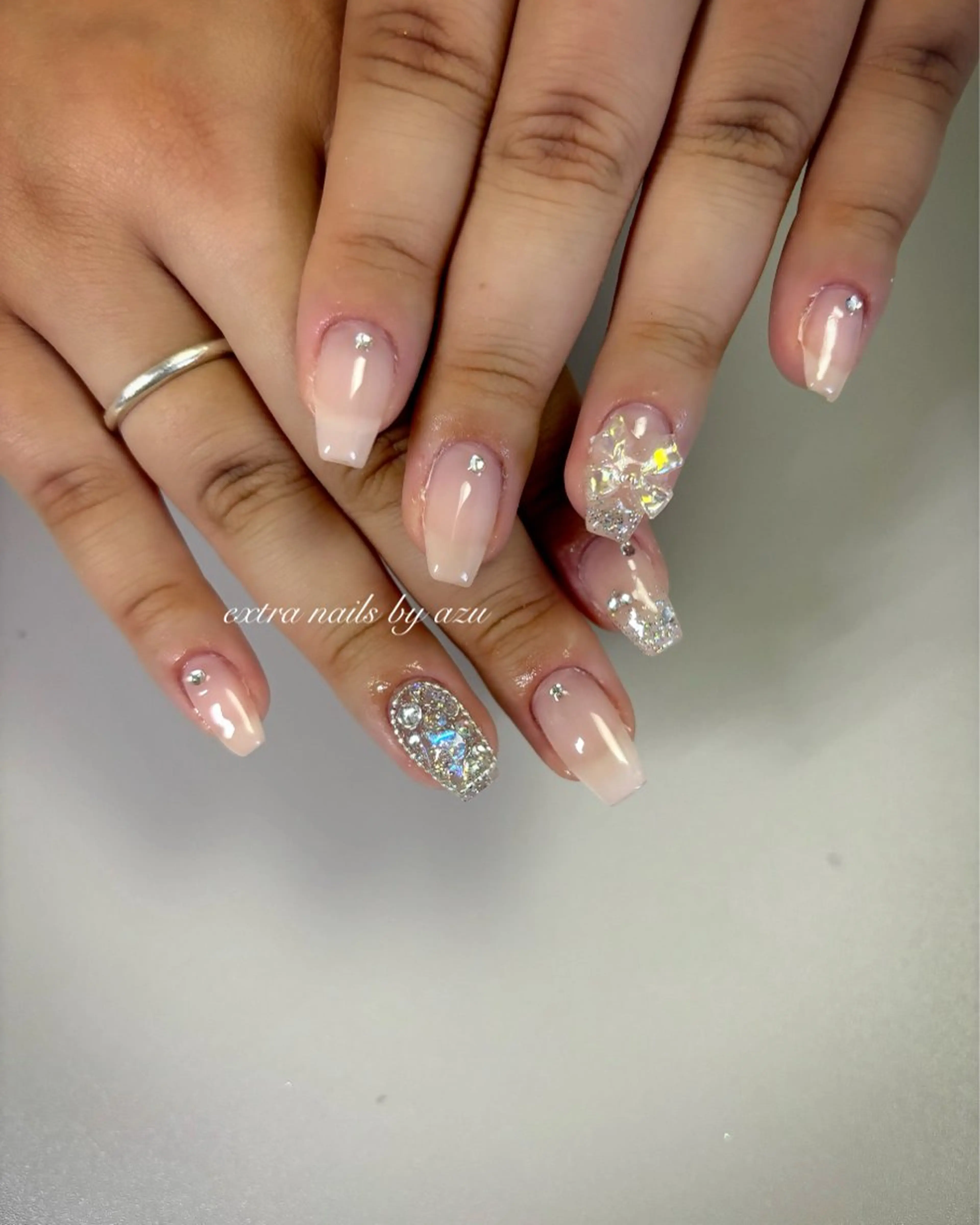 ネイル ストーンネイル ハンドネイル extranails ／lemellaのネイルデザイン