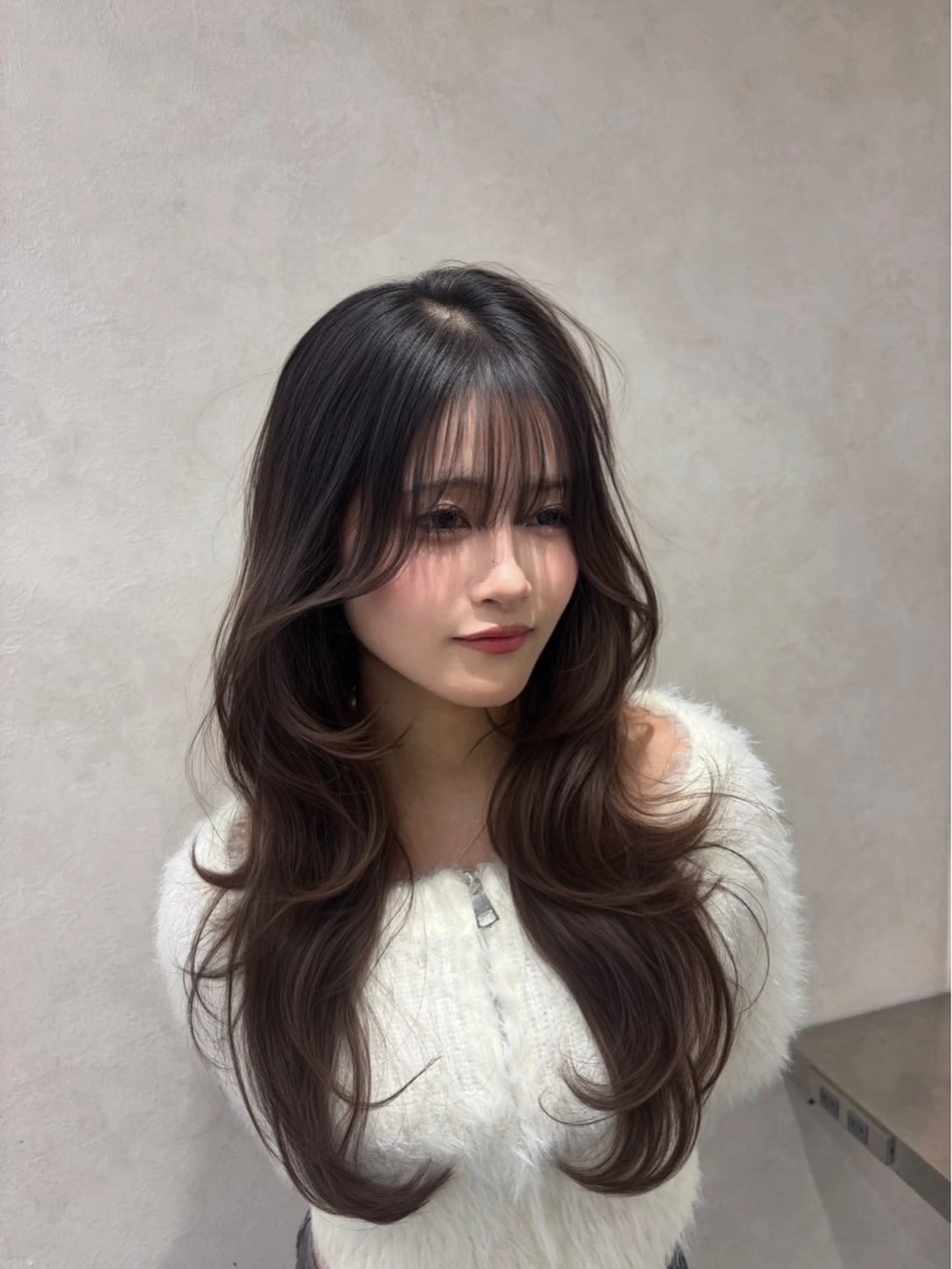 ロング ハッシュカット ハイレイヤー 韓国風ヘア レイヤーカット Yuta✂︎ 韓国レイヤー🪽のヘアスタイル