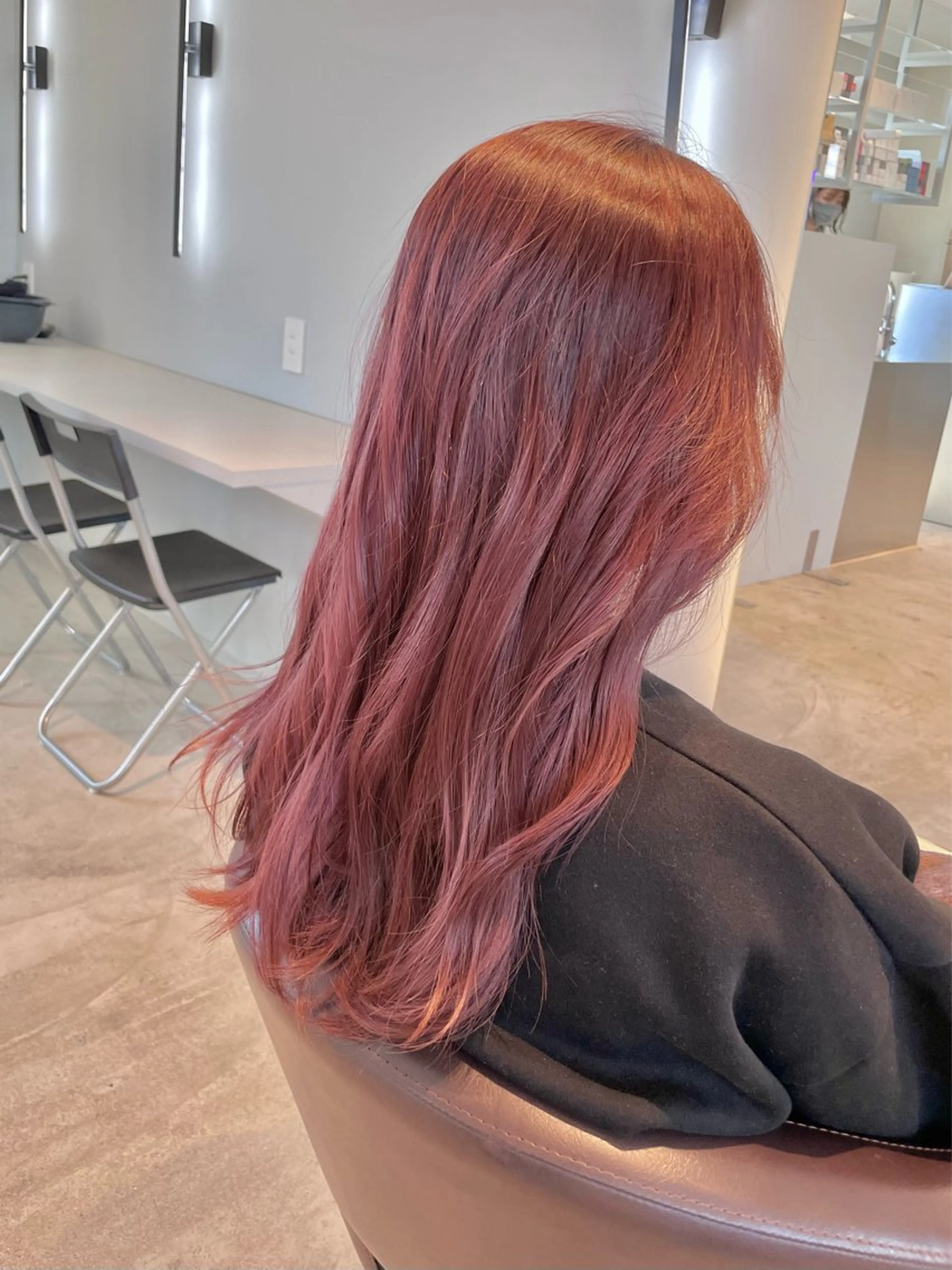 ミディアム カラー 縮毛矯正 中林 優太のヘアスタイル