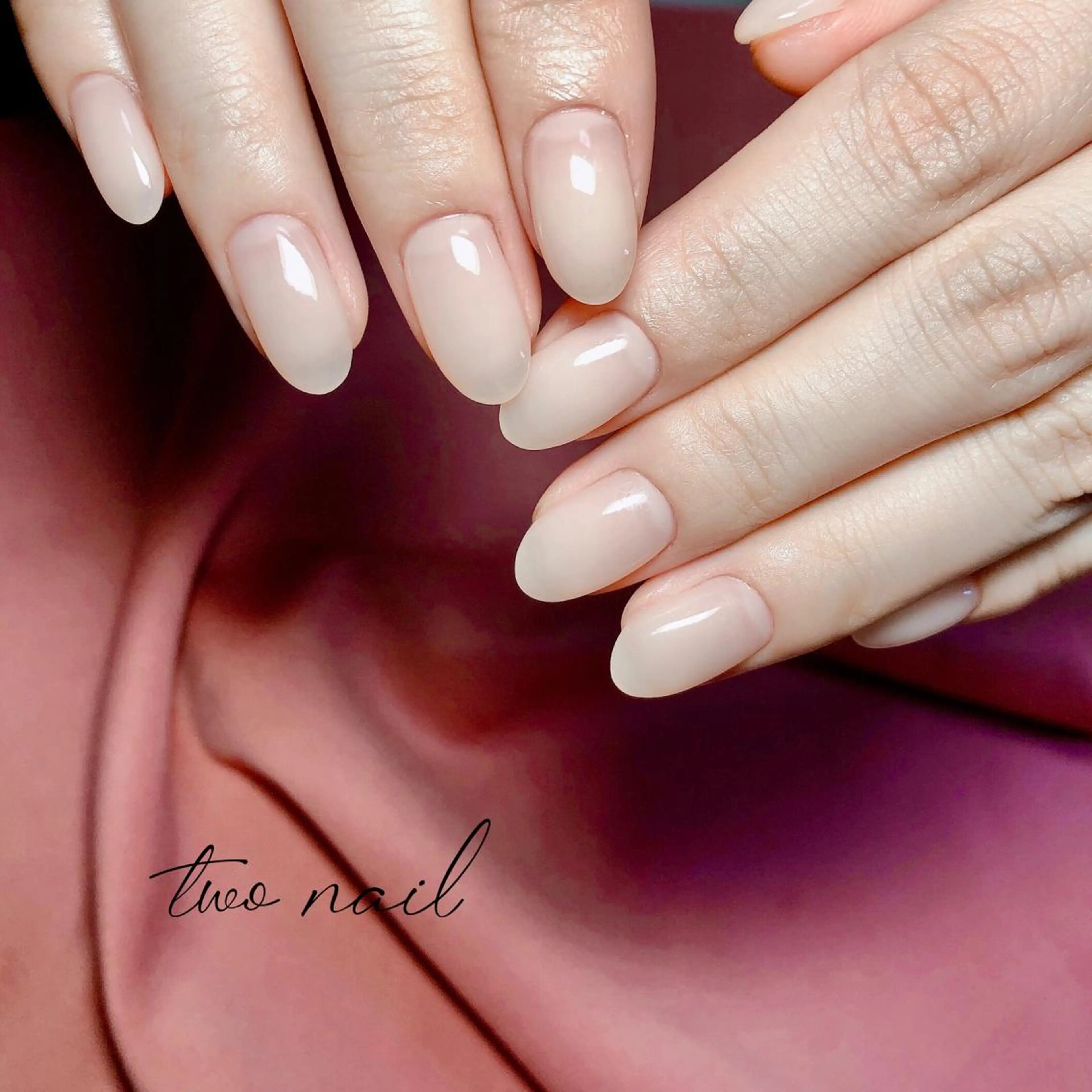 ネイル アートネイル フットネイル ハート ニュアンスネイル ホワイト ハンドネイル two nailのネイルデザイン