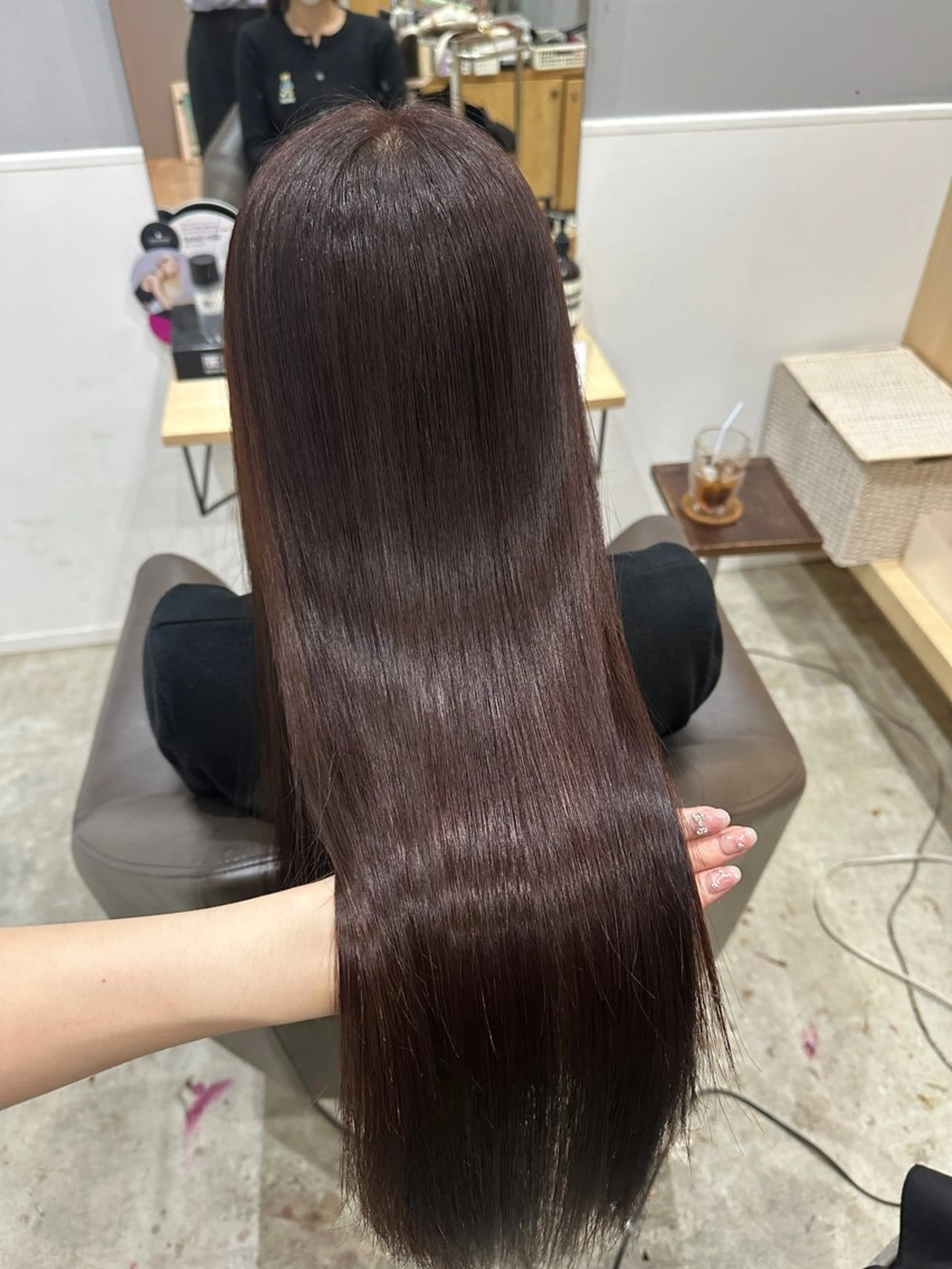 ミディアム トリートメント ヘアカラー トリートメント miloc MOMOKAのヘアスタイル