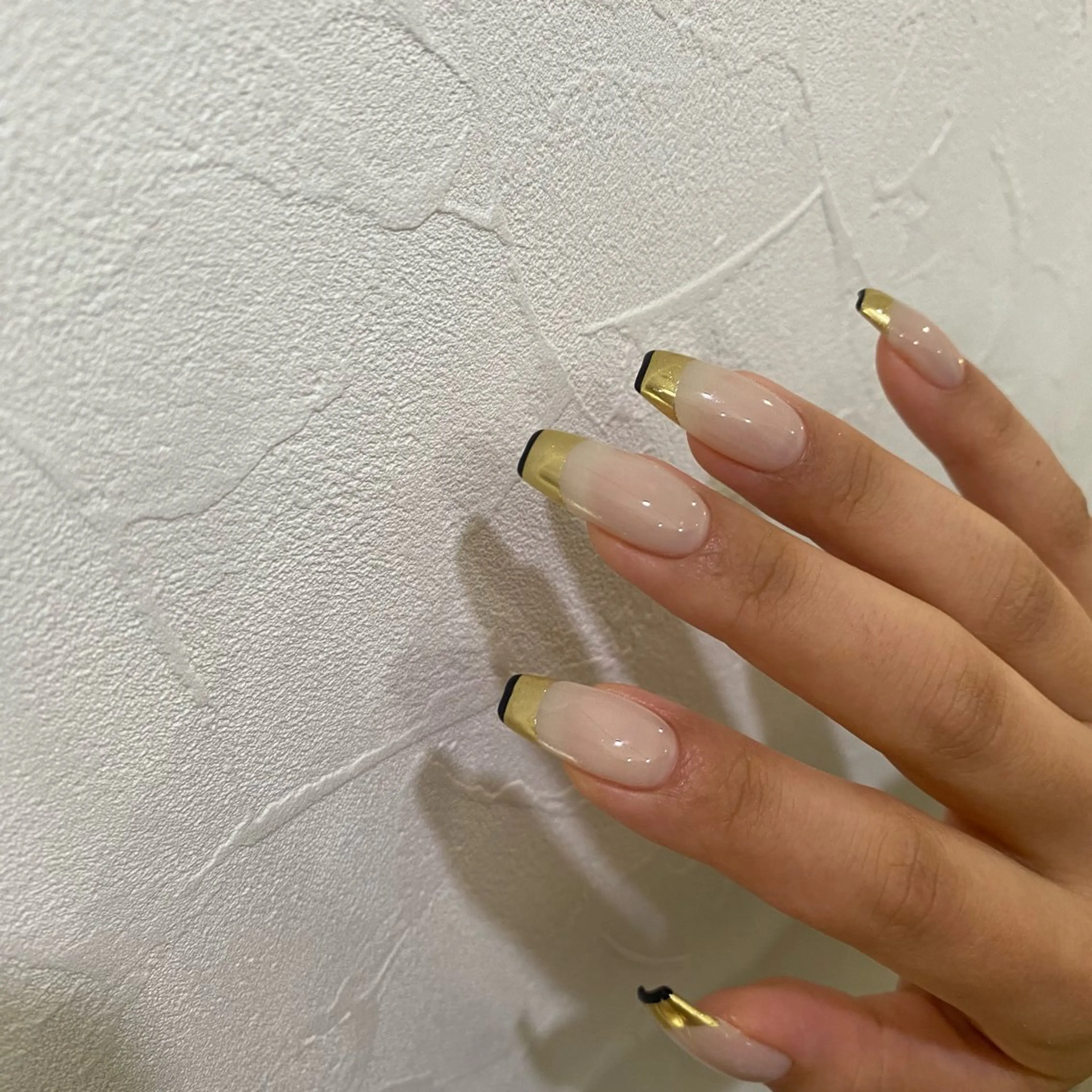 ネイル フレンチネイル ミラーネイル 【Limie】 nanaのネイルデザイン