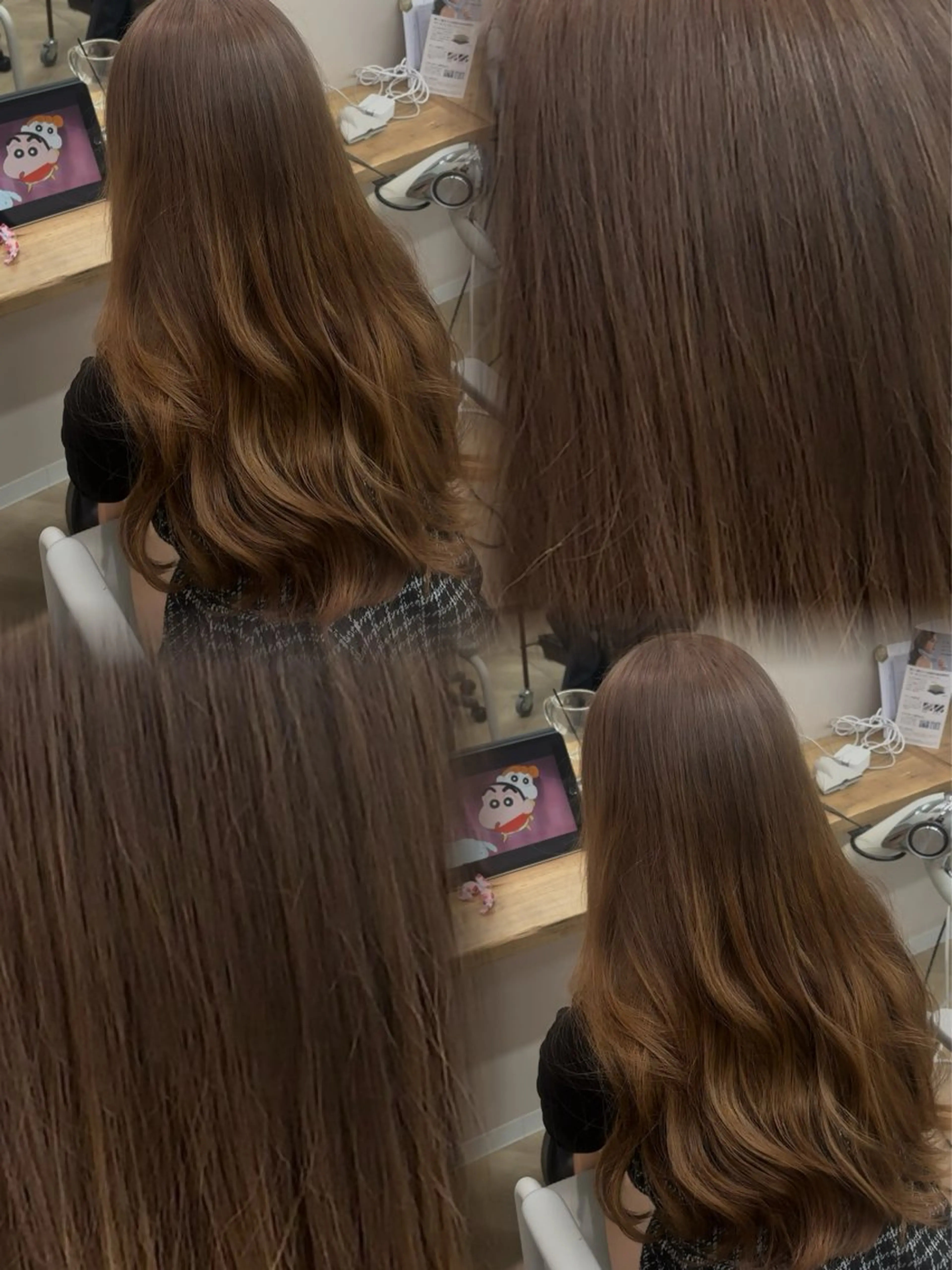 ロング ブリーチ/髪質改善/ 岡山駅/のりまきのヘアスタイル