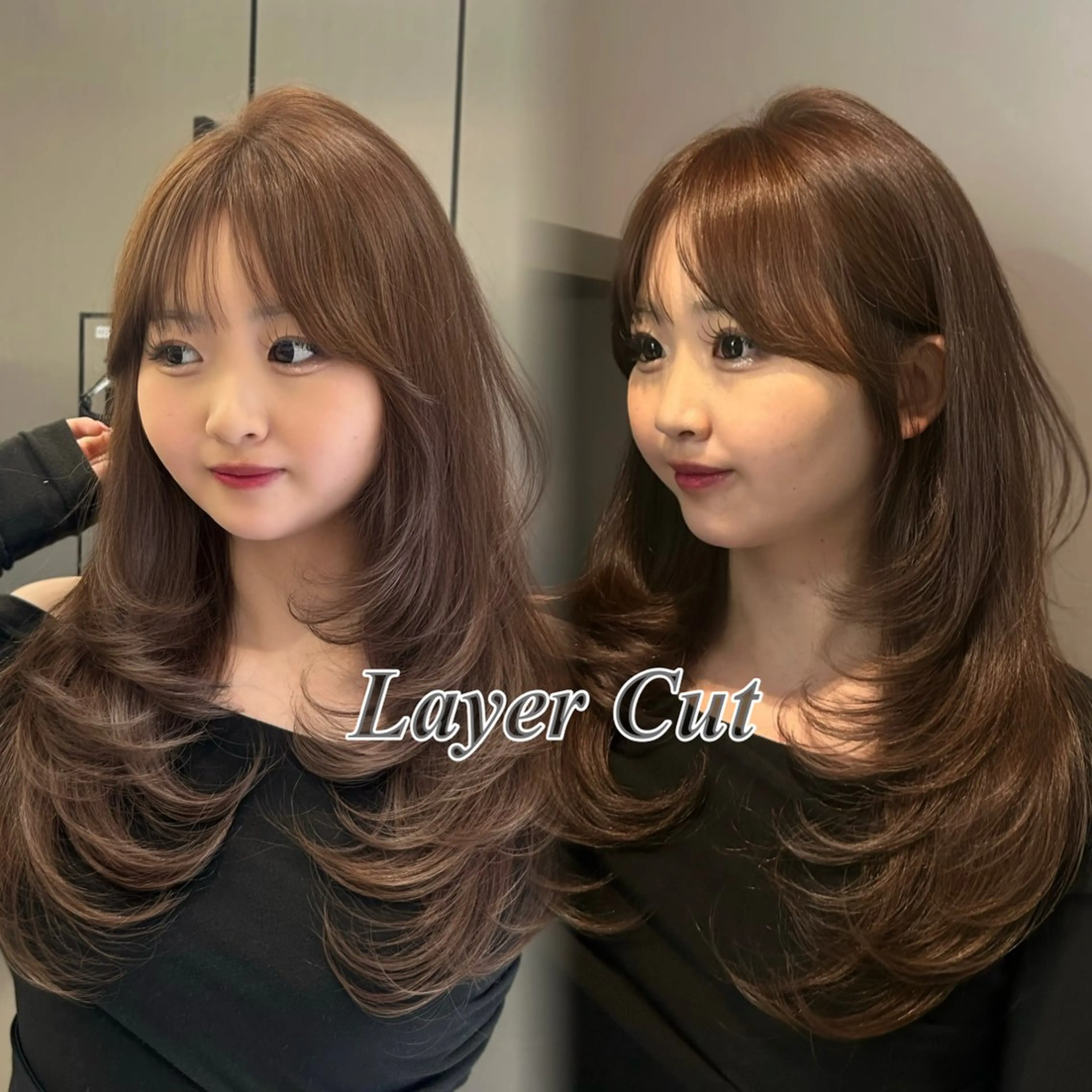 ロング レイヤーカット カット ヘアカラー トリートメント 大人レイヤー/艶美髪 🇺🇸TOMONAのヘアスタイル