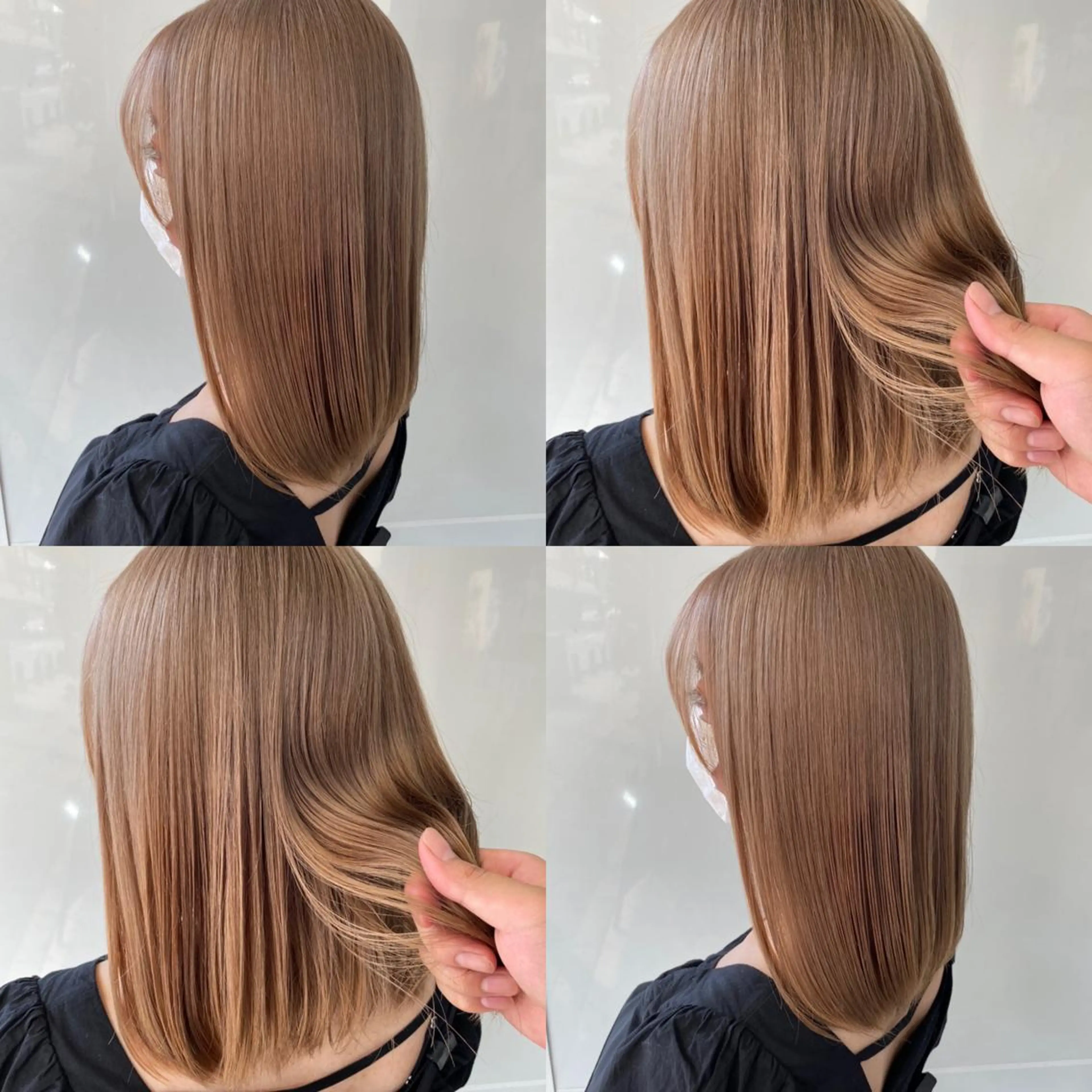 ミディアム カラー 美容室 HAKUAのヘアスタイル