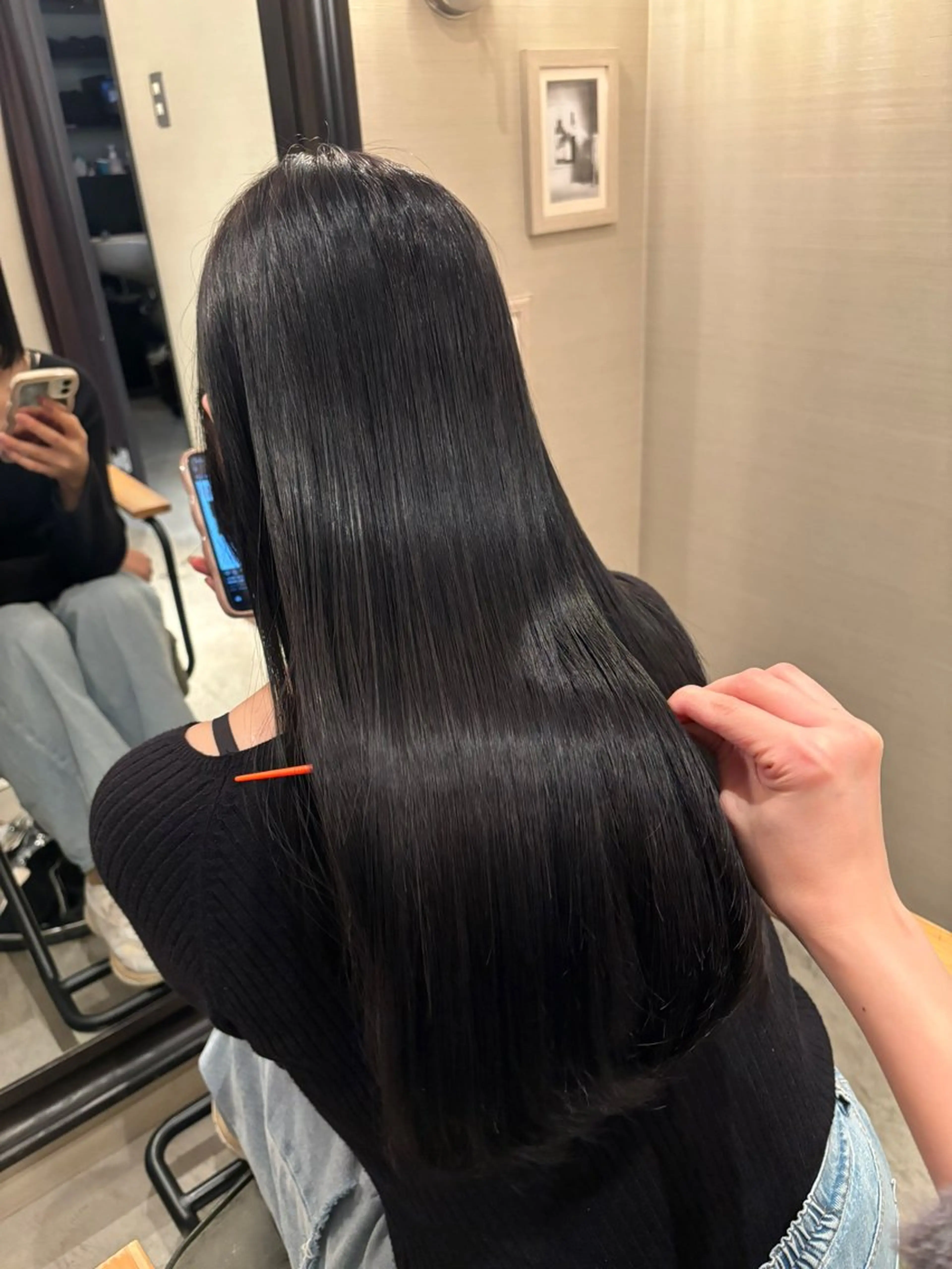ロング アッシュ 髪質改善 トリートメント 【髪質改善】カラー 韓国ヘア🎀RISAのヘアスタイル