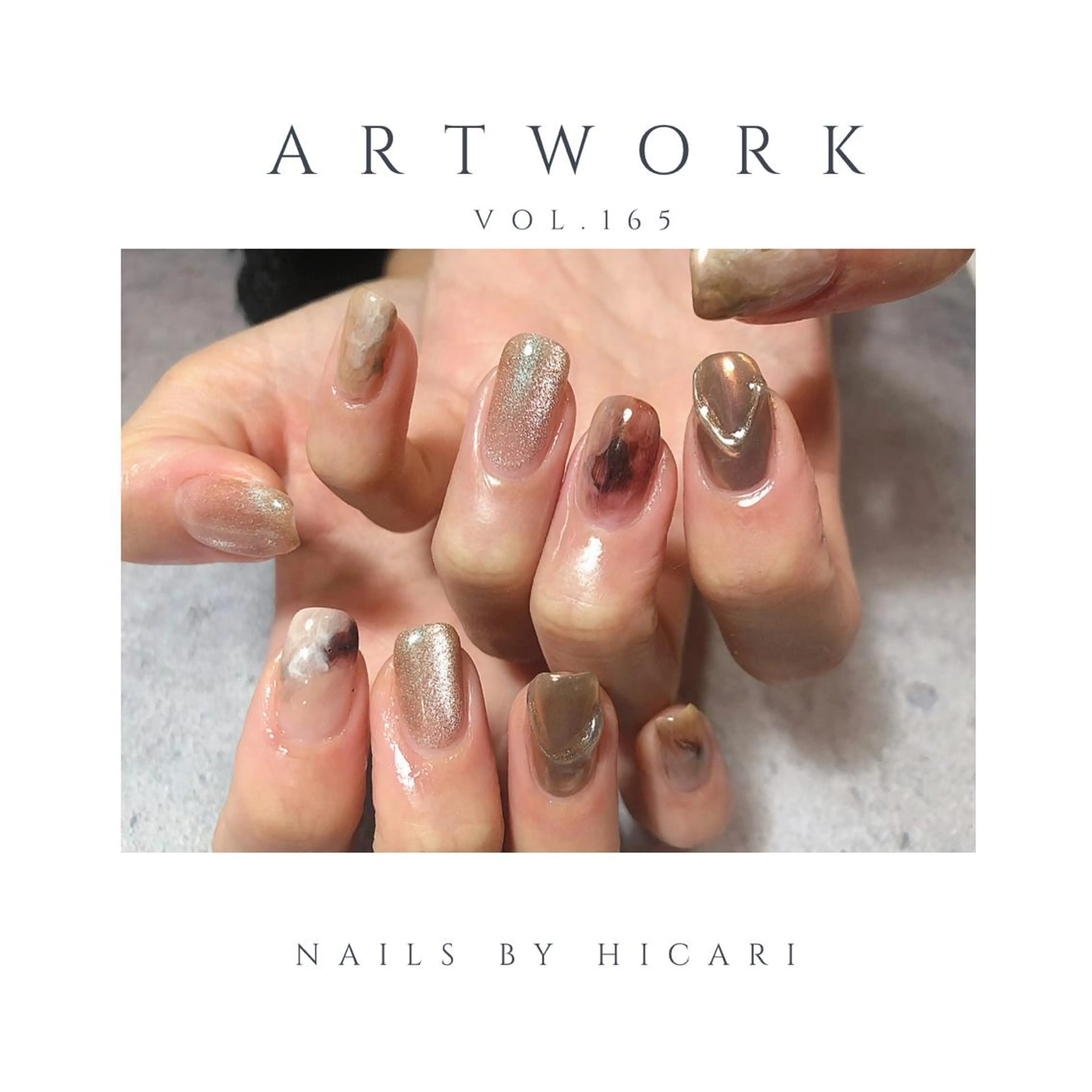 ショート カラー ネイル マツエク・マツパ illum hicariのネイルデザイン