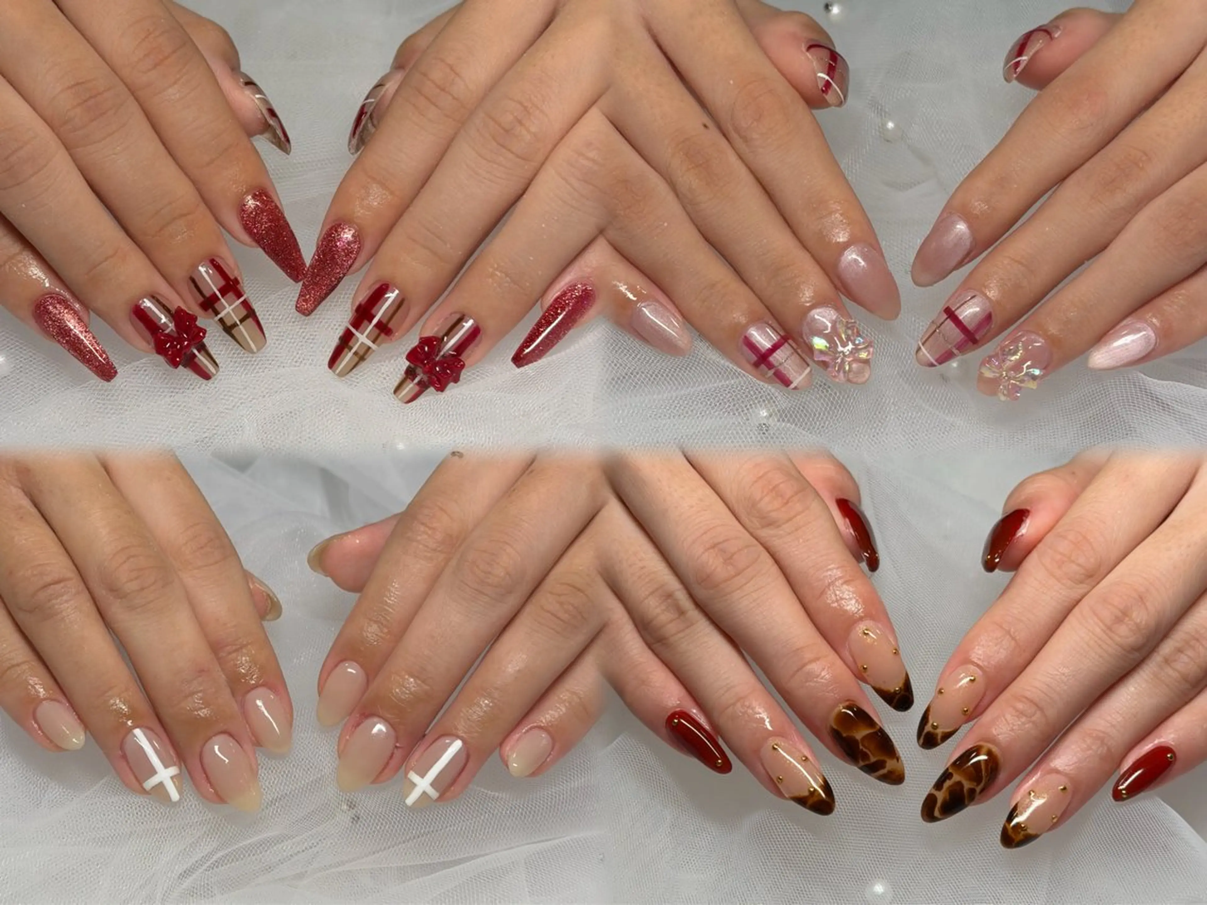 ネイル リボン BEAU NAIL Riaのネイルデザイン