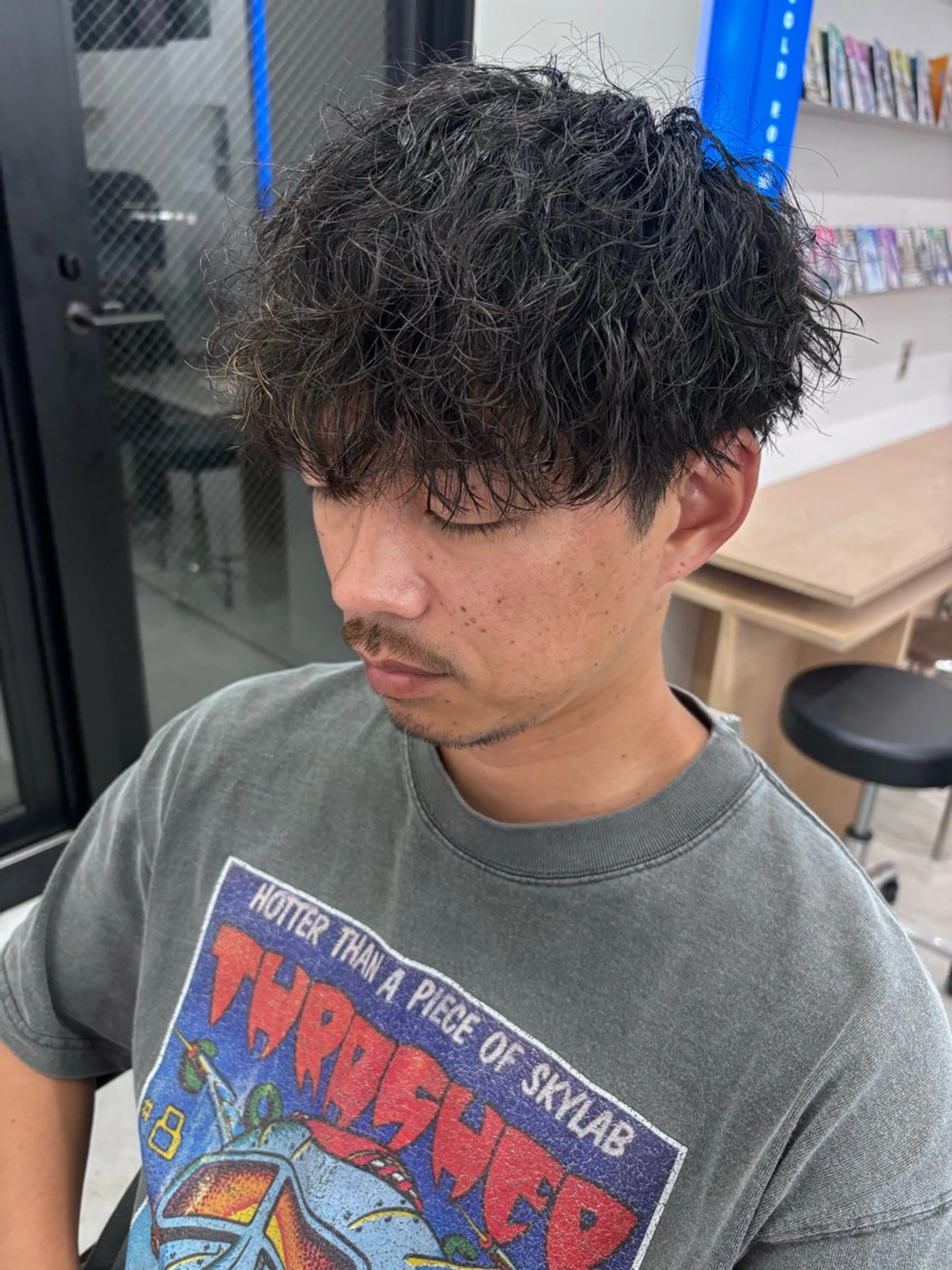 パーマ メンズ カット パーマ トリートメント 土岐 仁/メンズ専門 パーマ特化美容師🌀のヘアスタイル