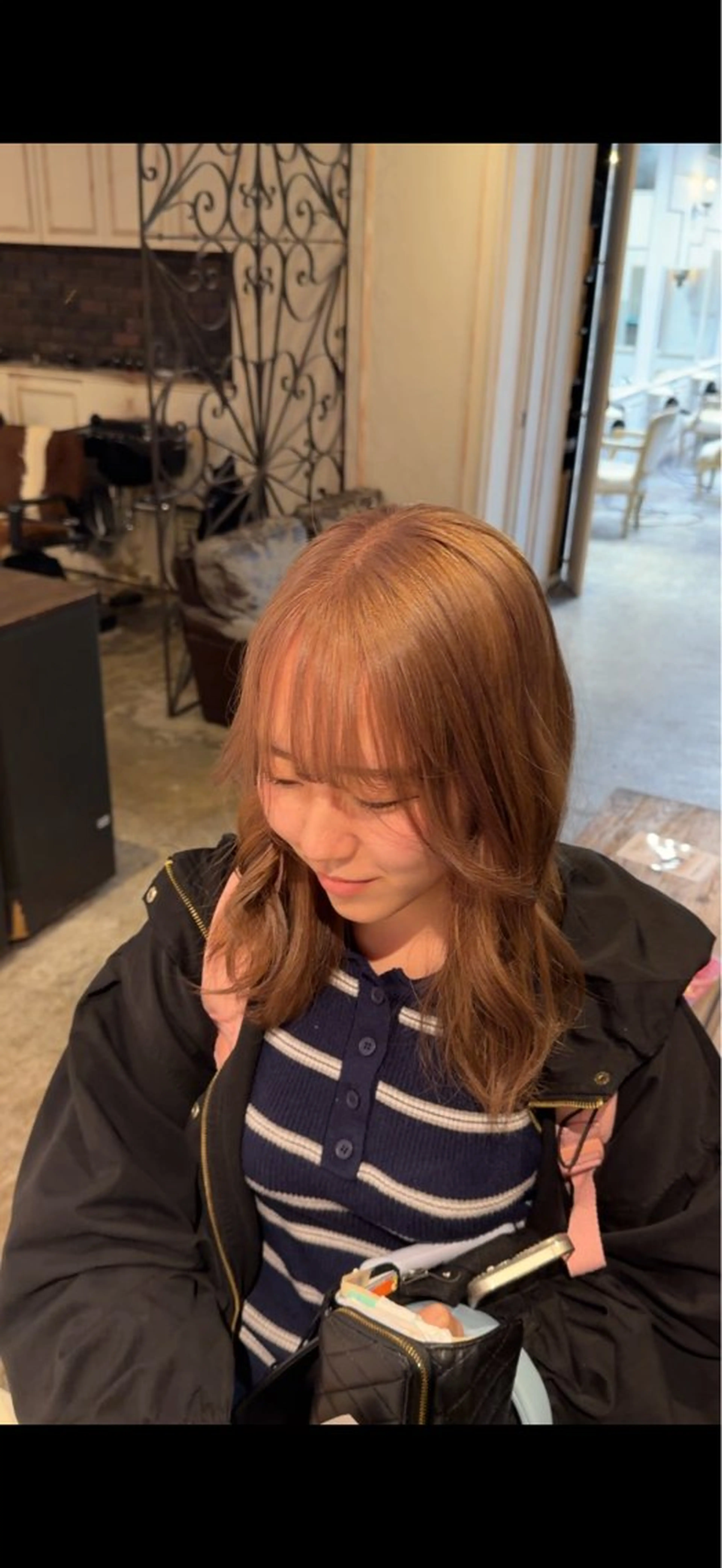ミディアム ヘアカラー 💖艶ダメージレス激 可愛カラーKAO💖のヘアスタイル