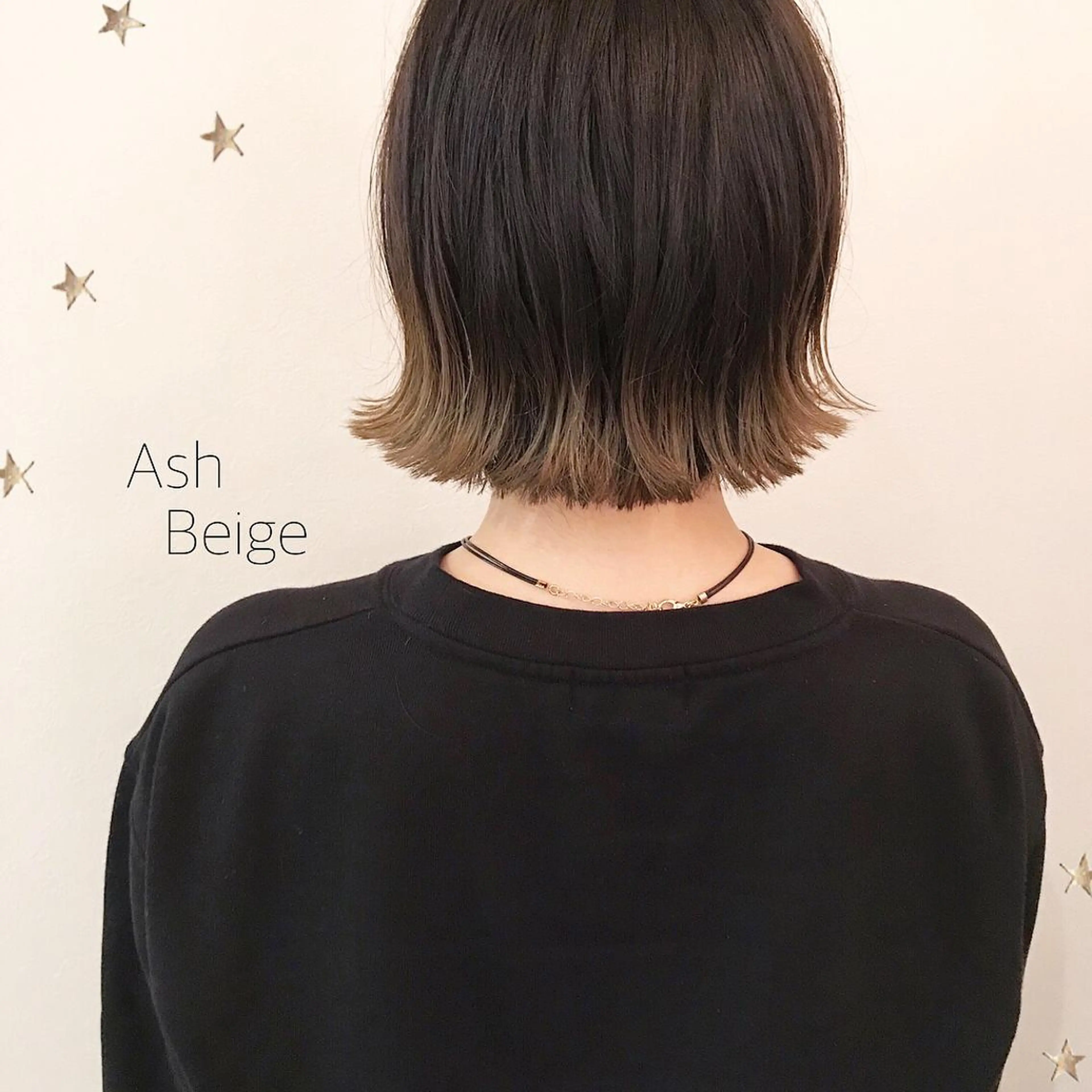 ミディアム カラー 市川 千夏のヘアスタイル